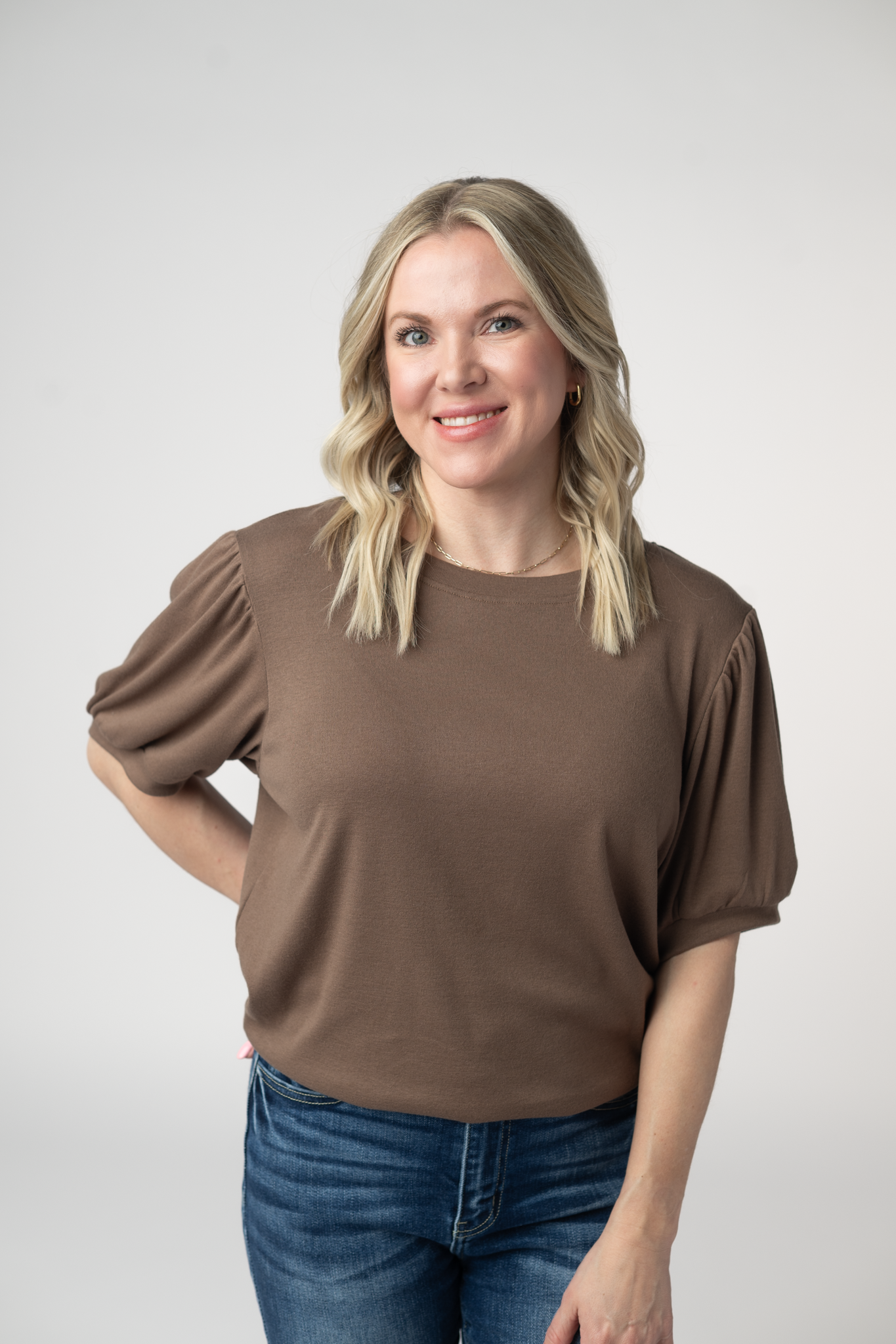 IN STOCK Katie Cozy Top - Mocha