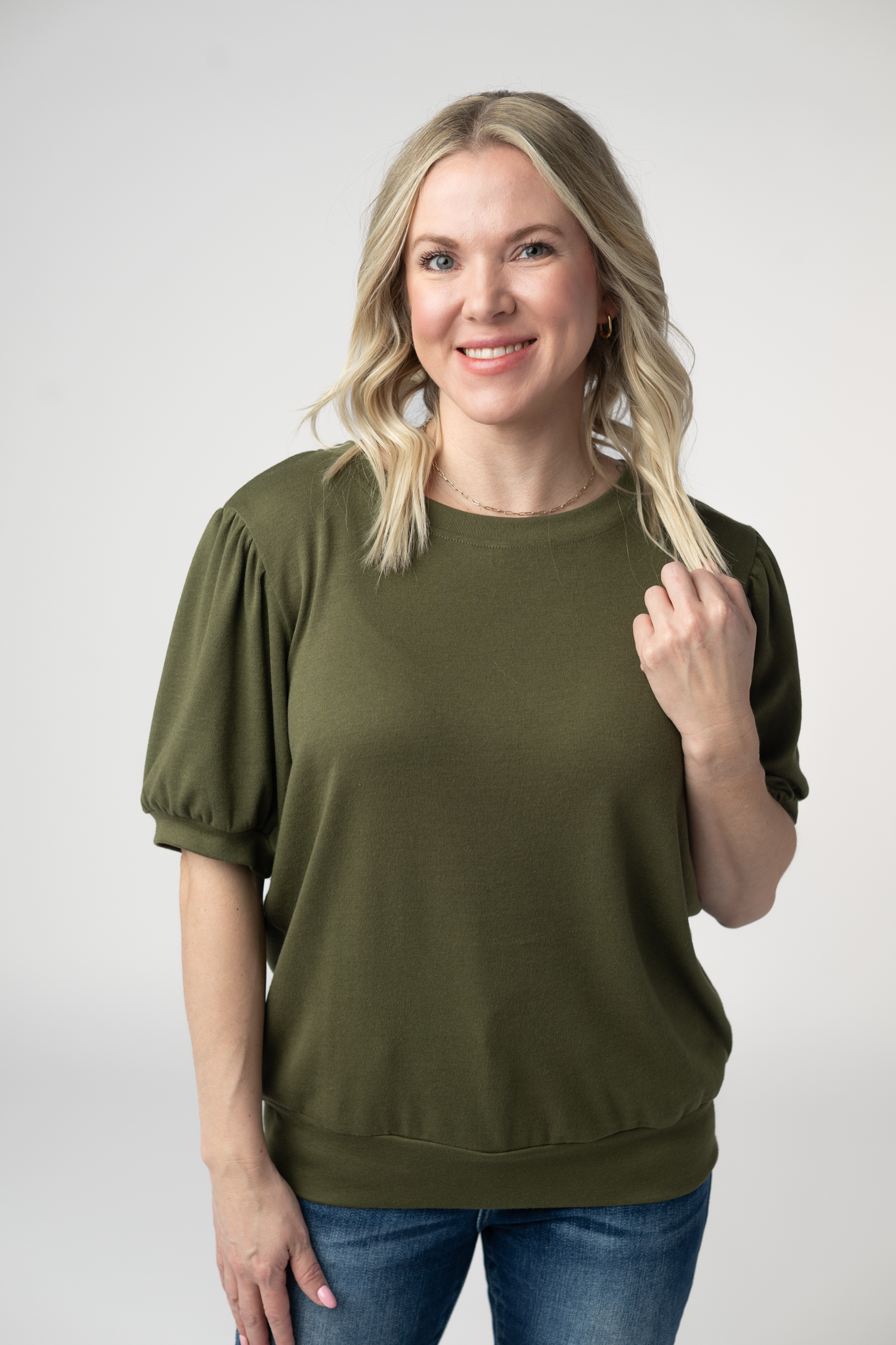 IN STOCK Katie Cozy Top - Olive