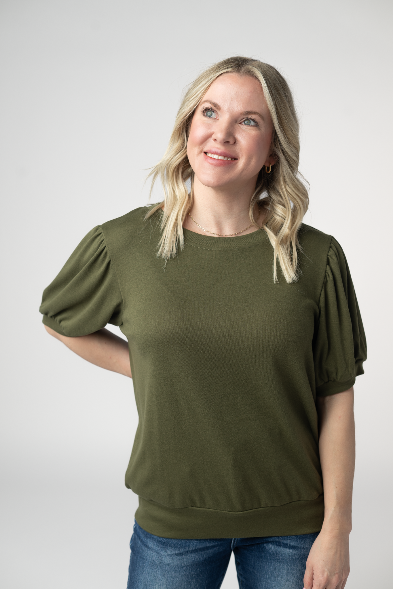IN STOCK Katie Cozy Top - Olive