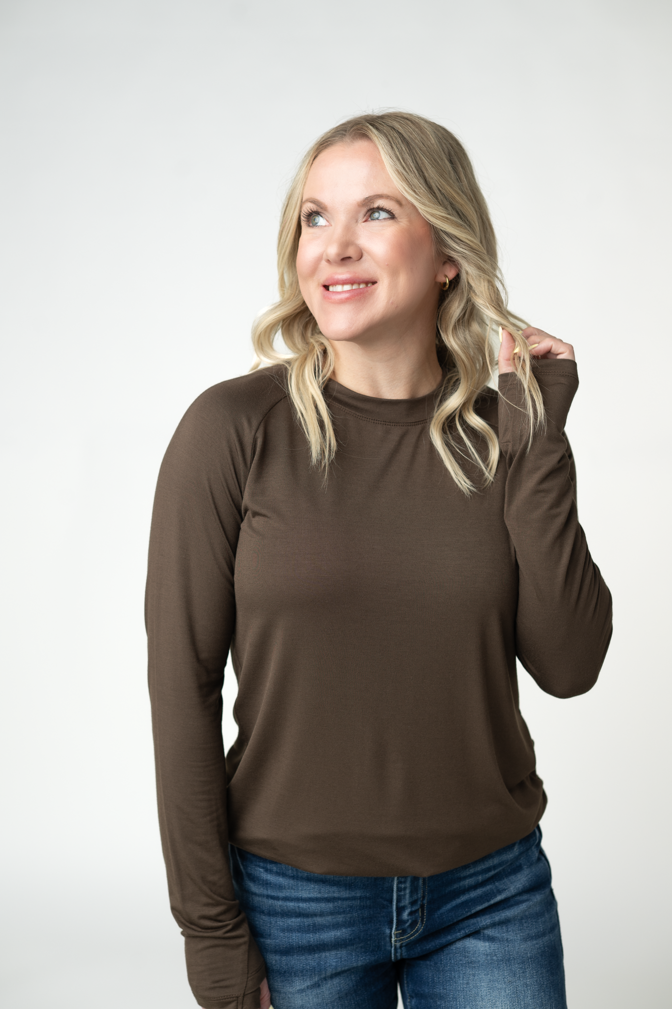 IN STOCK Blair Long Sleeve Top - Brown