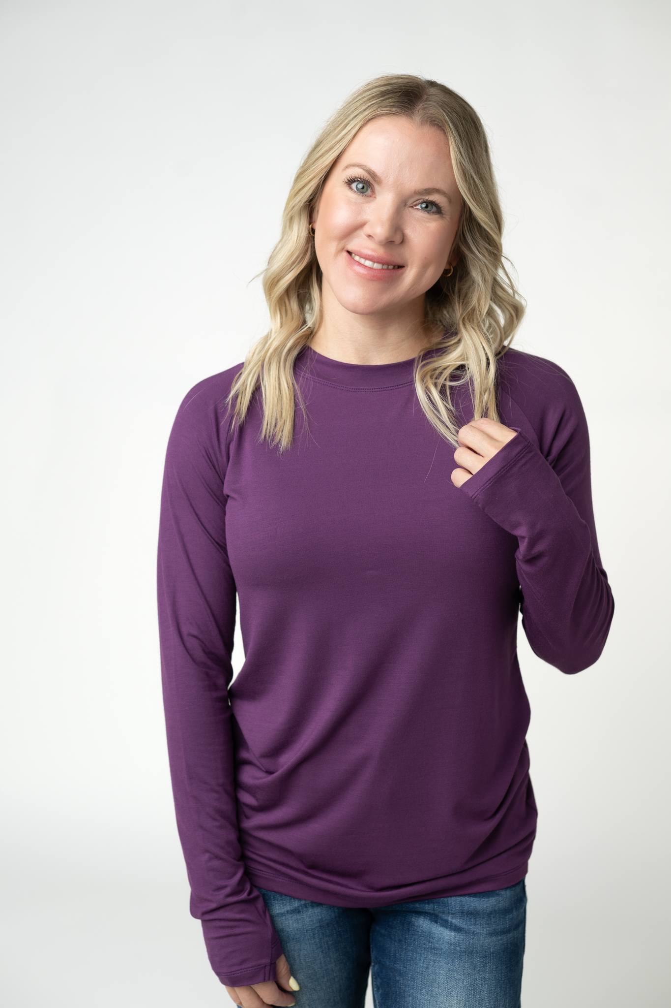 IN STOCK Blair Long Sleeve Top - Purple