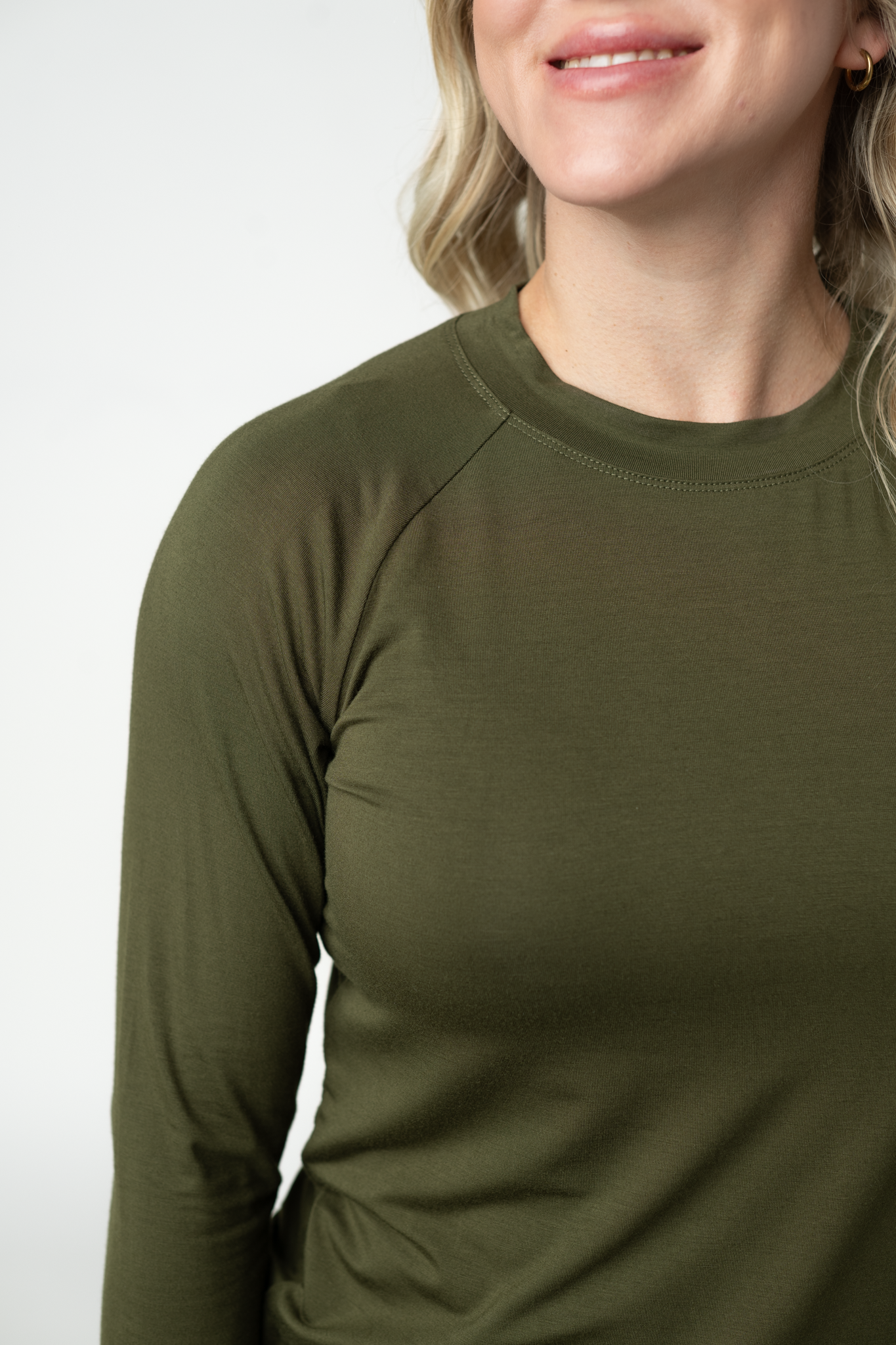 IN STOCK Blair Long Sleeve Top - Dark Olive