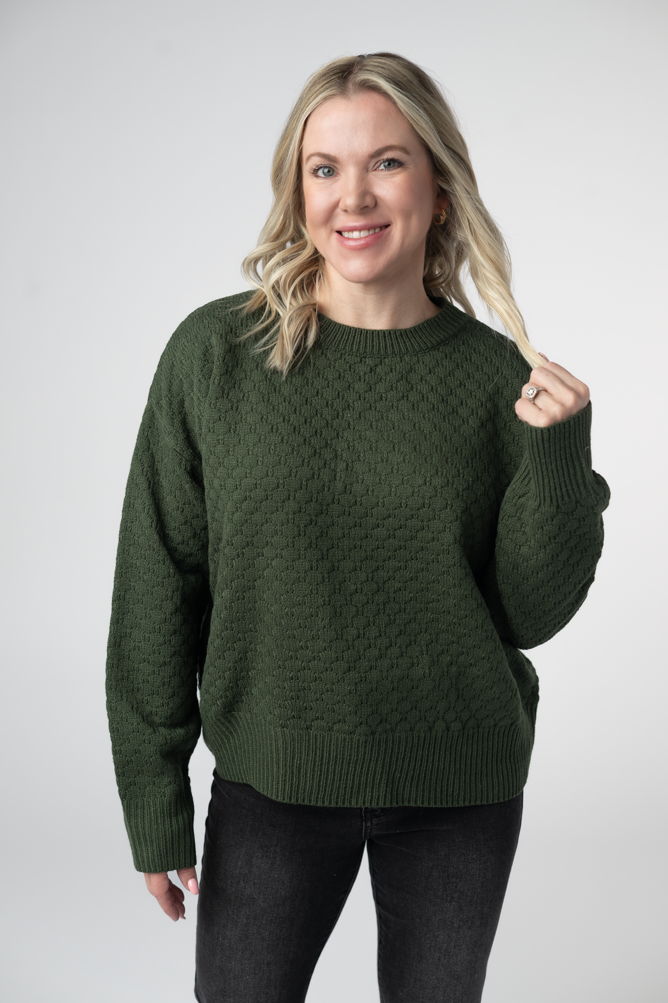 IN STOCK Gianna Pullover Sweater - Olive