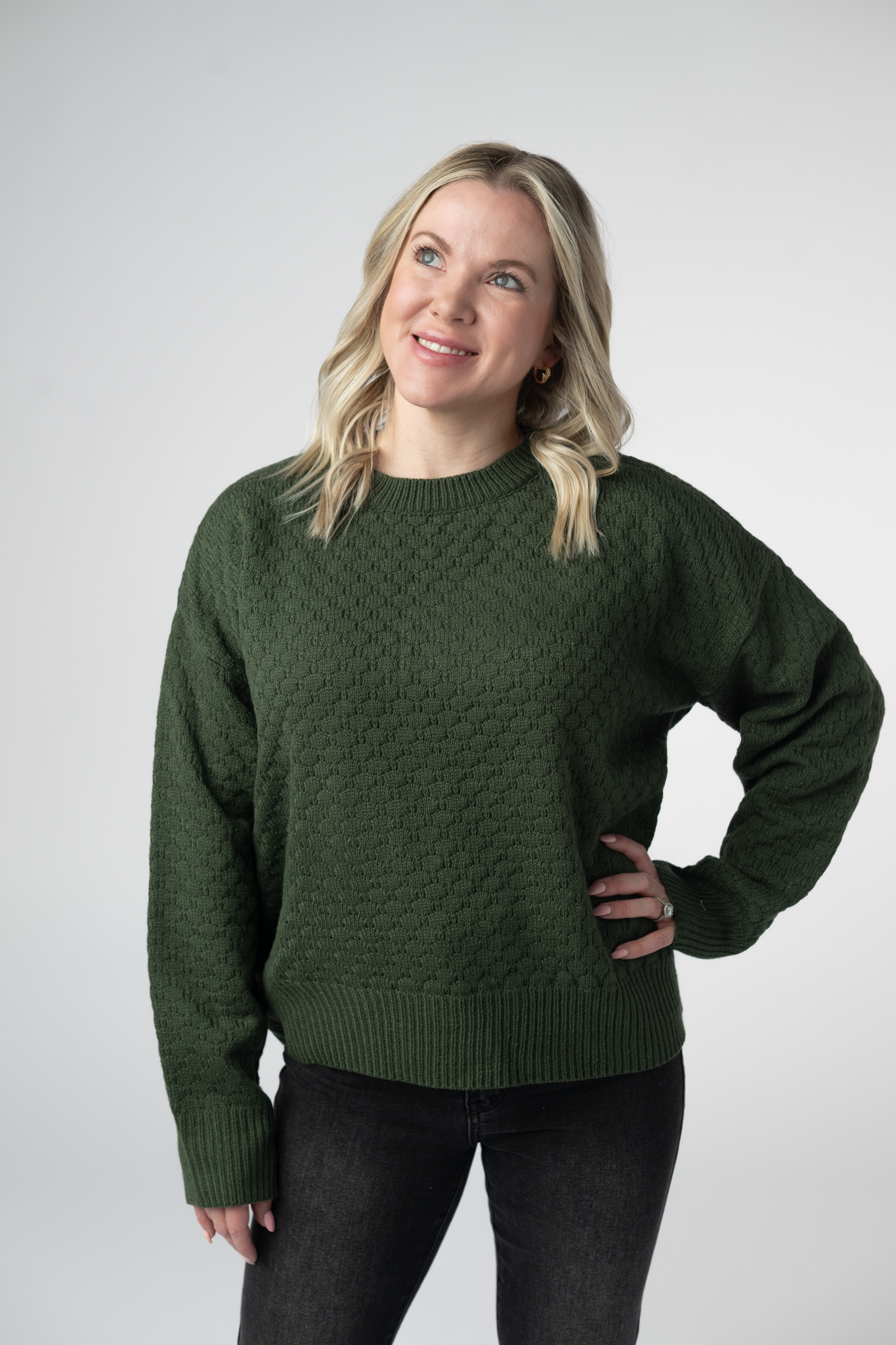 IN STOCK Gianna Pullover Sweater - Olive