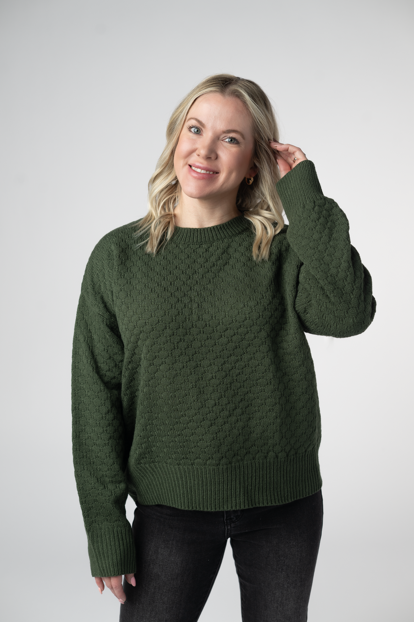 IN STOCK Gianna Pullover Sweater - Olive