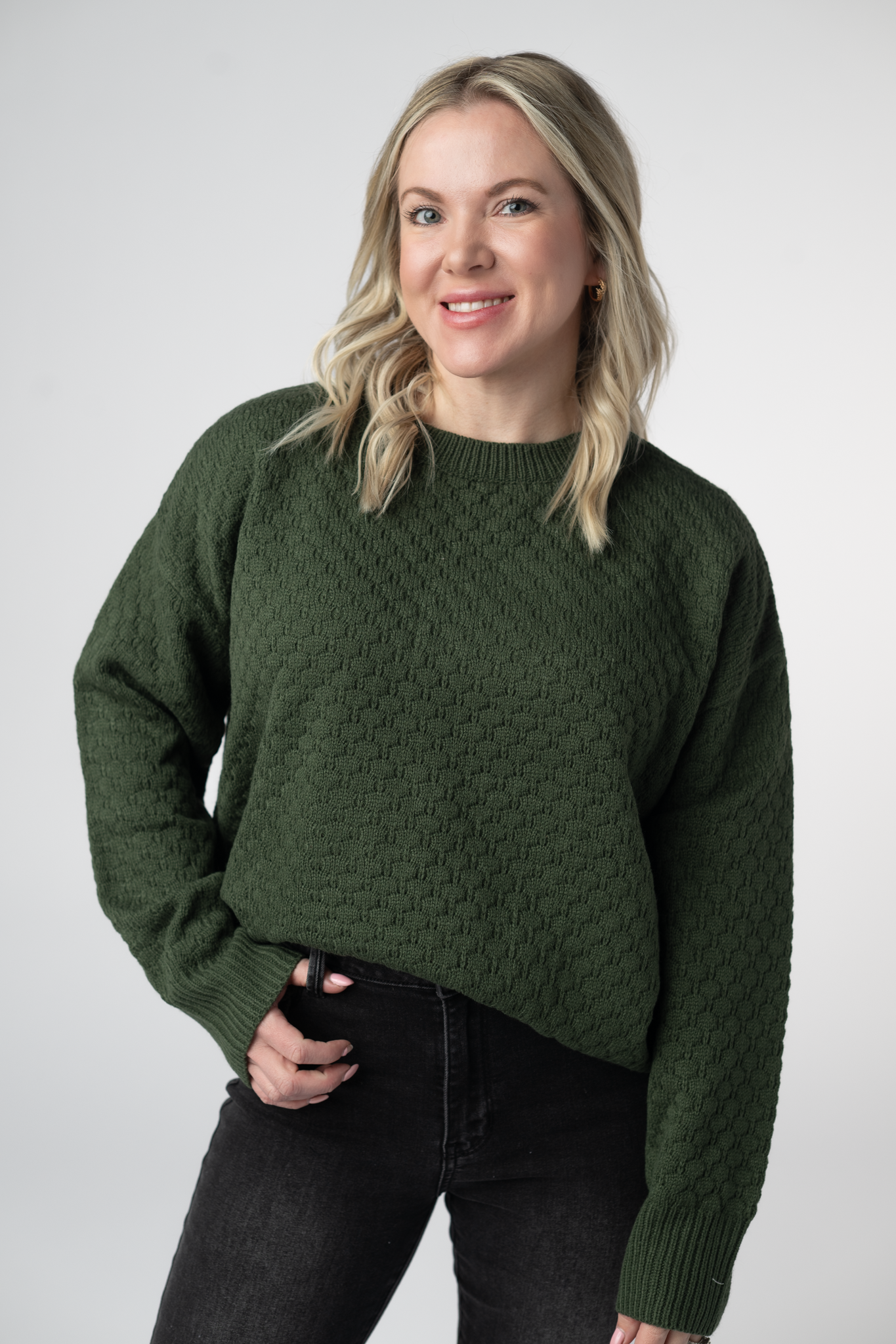 IN STOCK Gianna Pullover Sweater - Olive