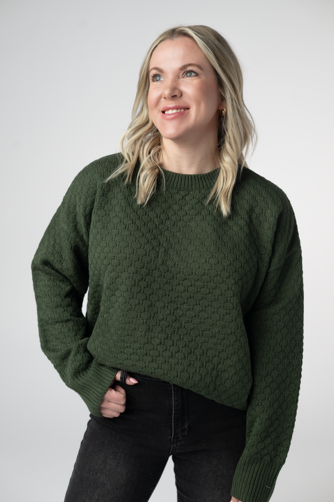 IN STOCK Gianna Pullover Sweater - Olive