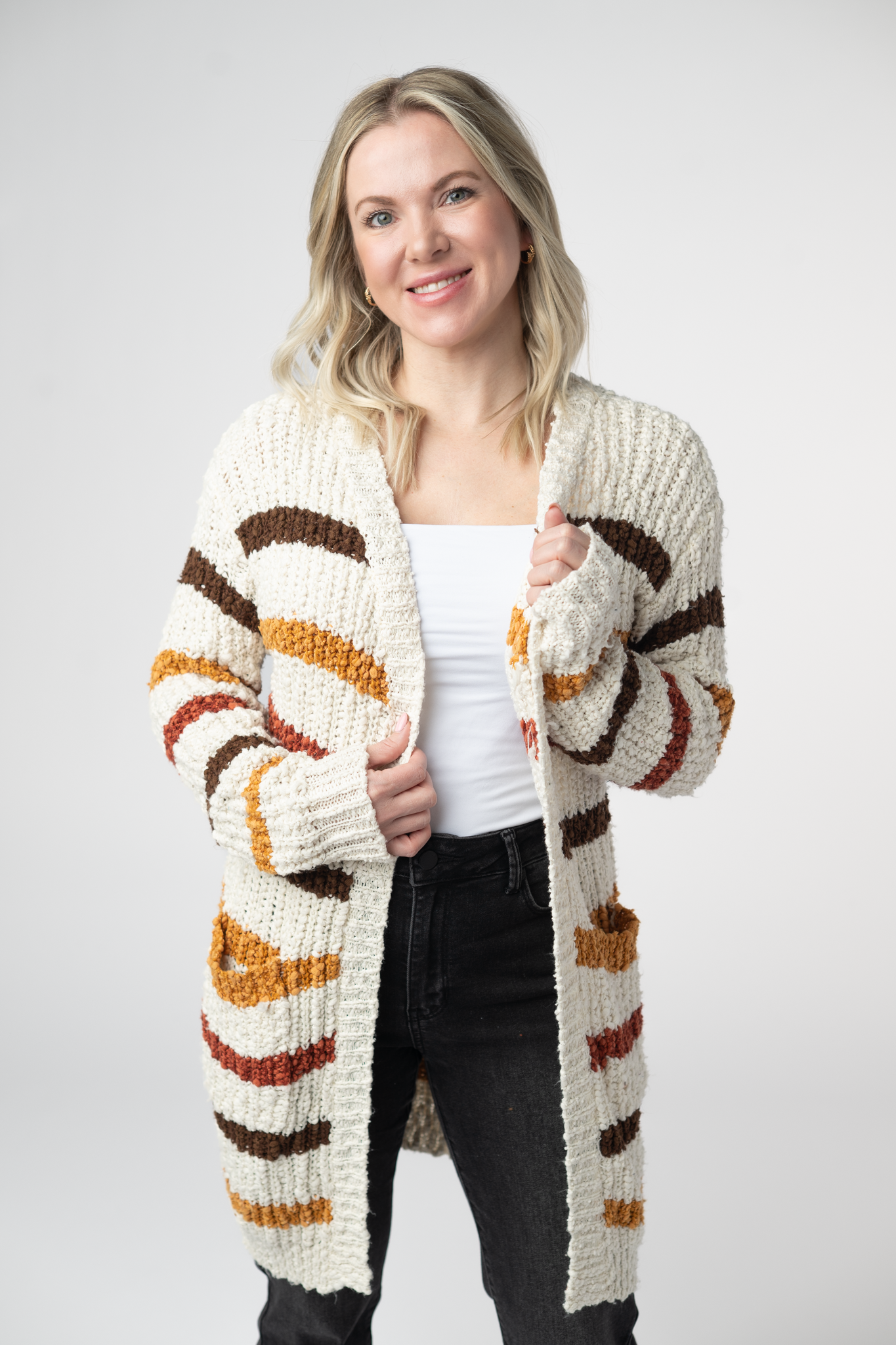IN STOCK Fall Striped Cardigan