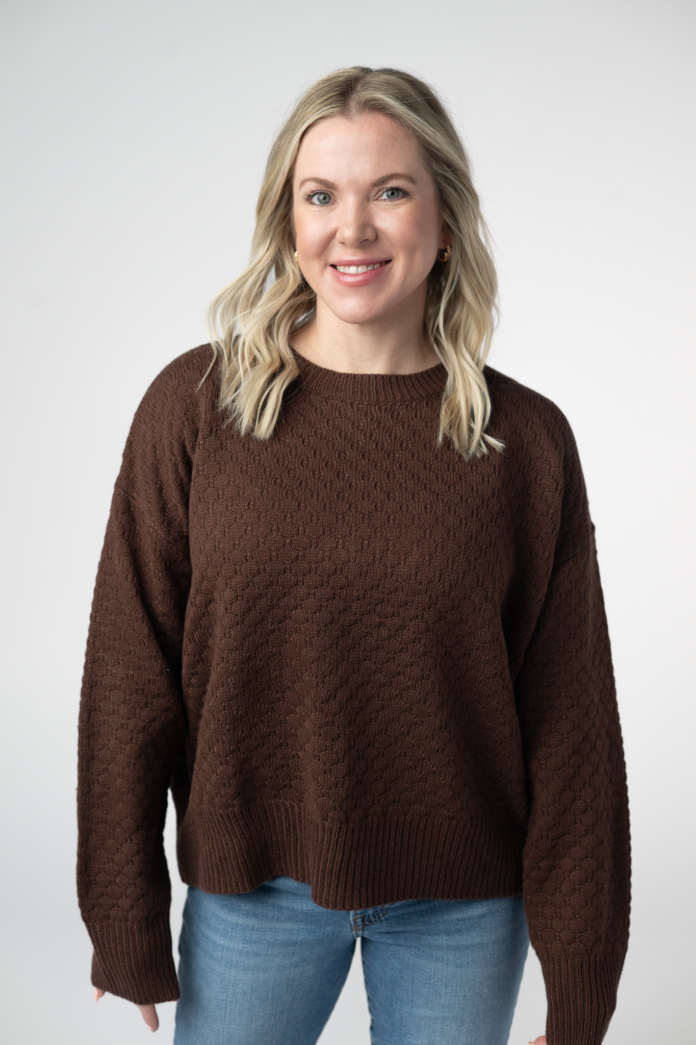 IN STOCK Gianna Pullover Sweater - Brown