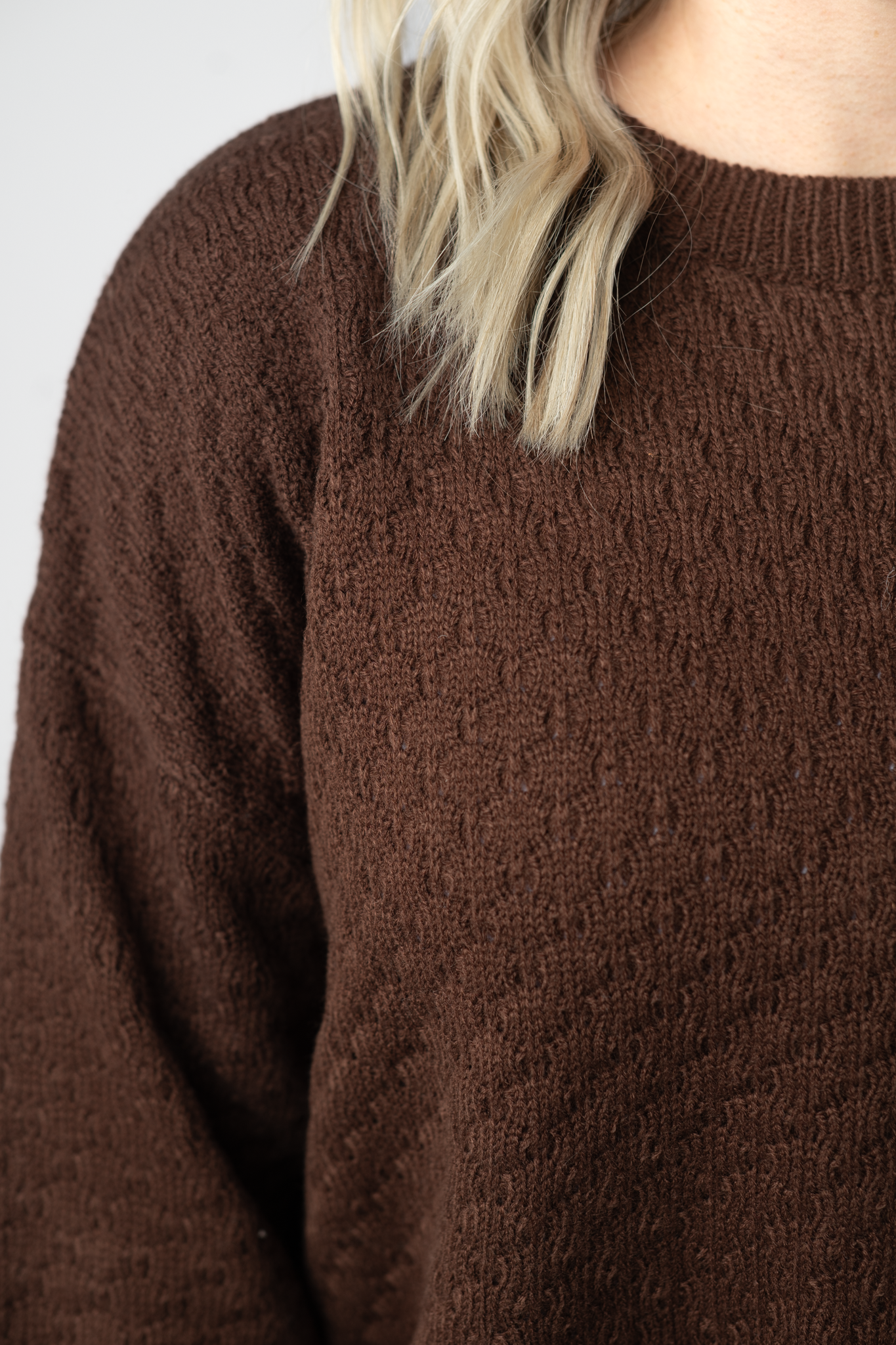 IN STOCK Gianna Pullover Sweater - Brown