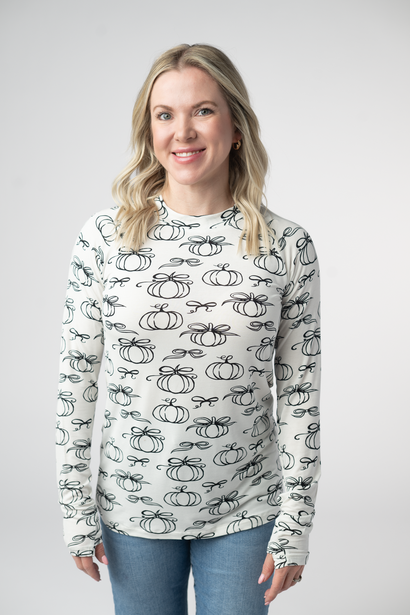 IN STOCK Blair Long Sleeve Top - Classic Pumpkins