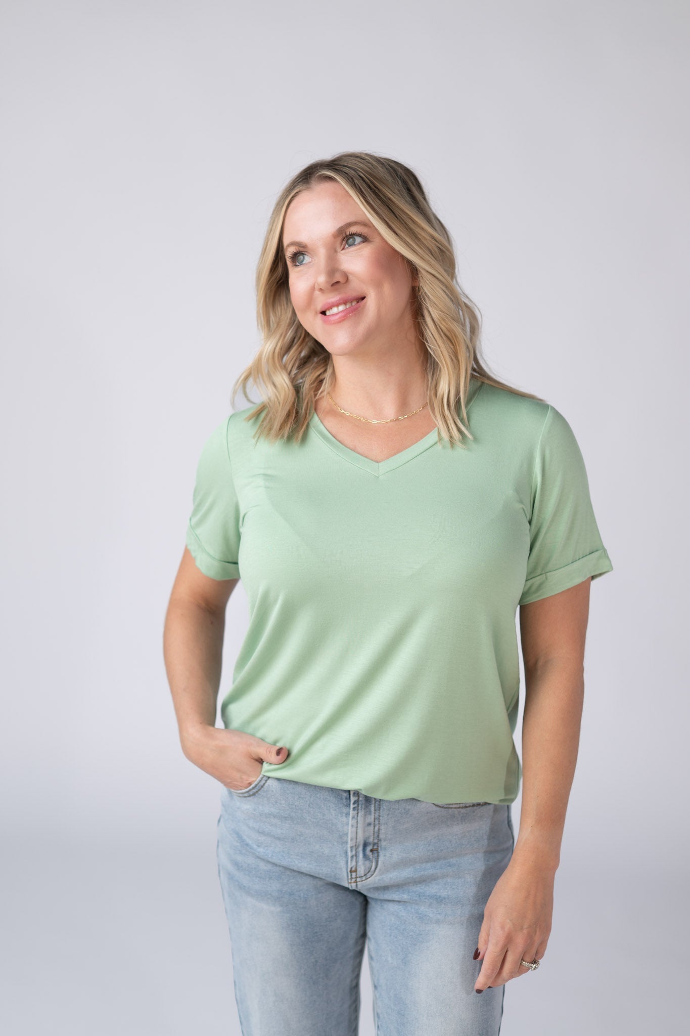 IN STOCK Sophie Tee - Seafoam Green