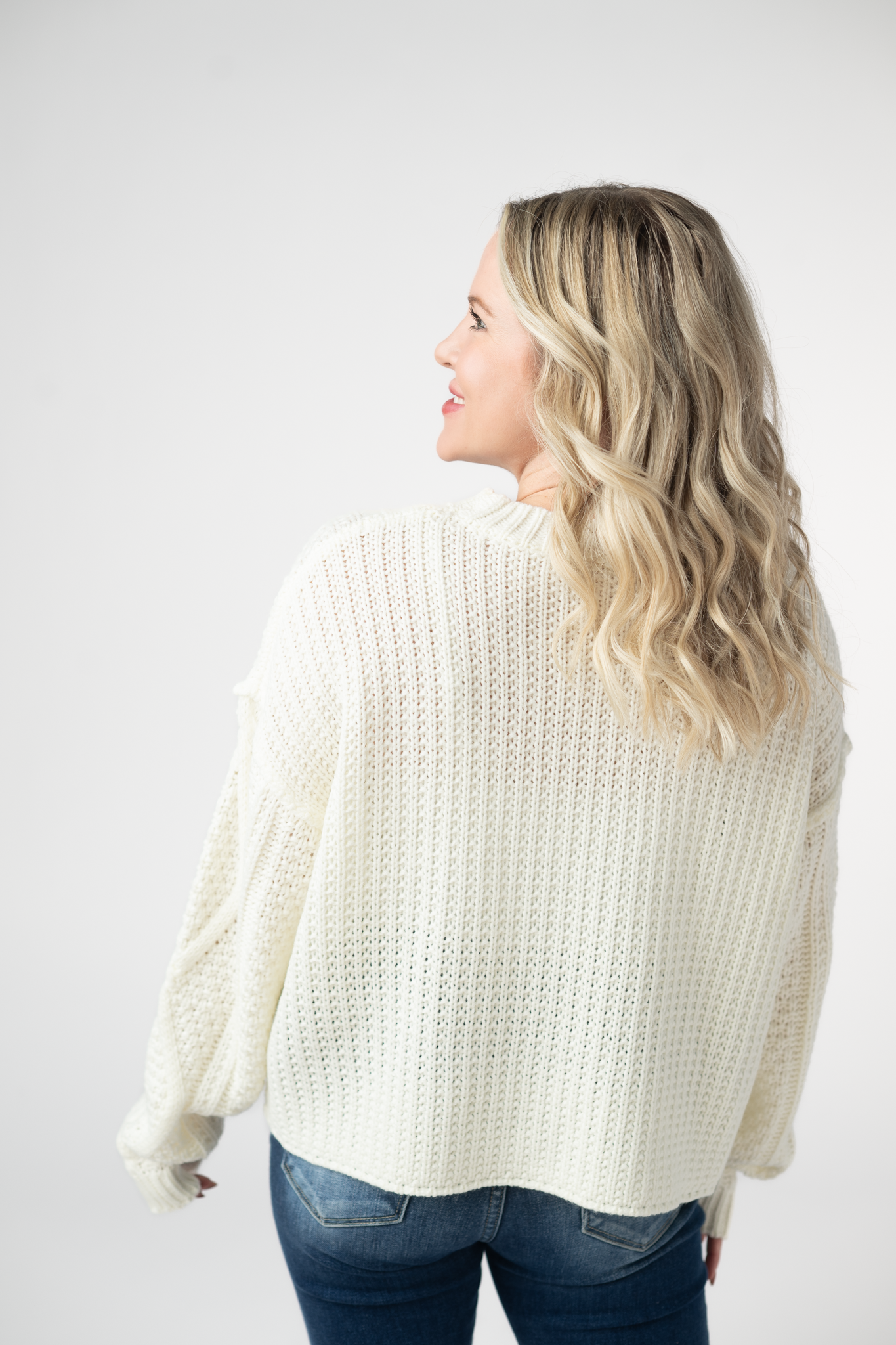 IN STOCK Cable Knit Sweater - Ivory