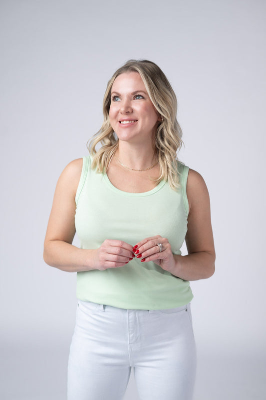 IN STOCK Ava Tank - Lime