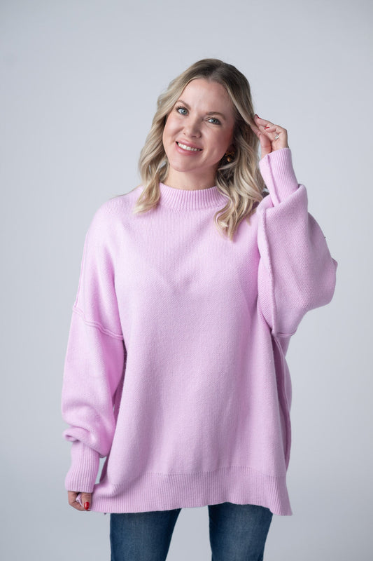 IN STOCK Aurora Cozy Sweater - Lilac