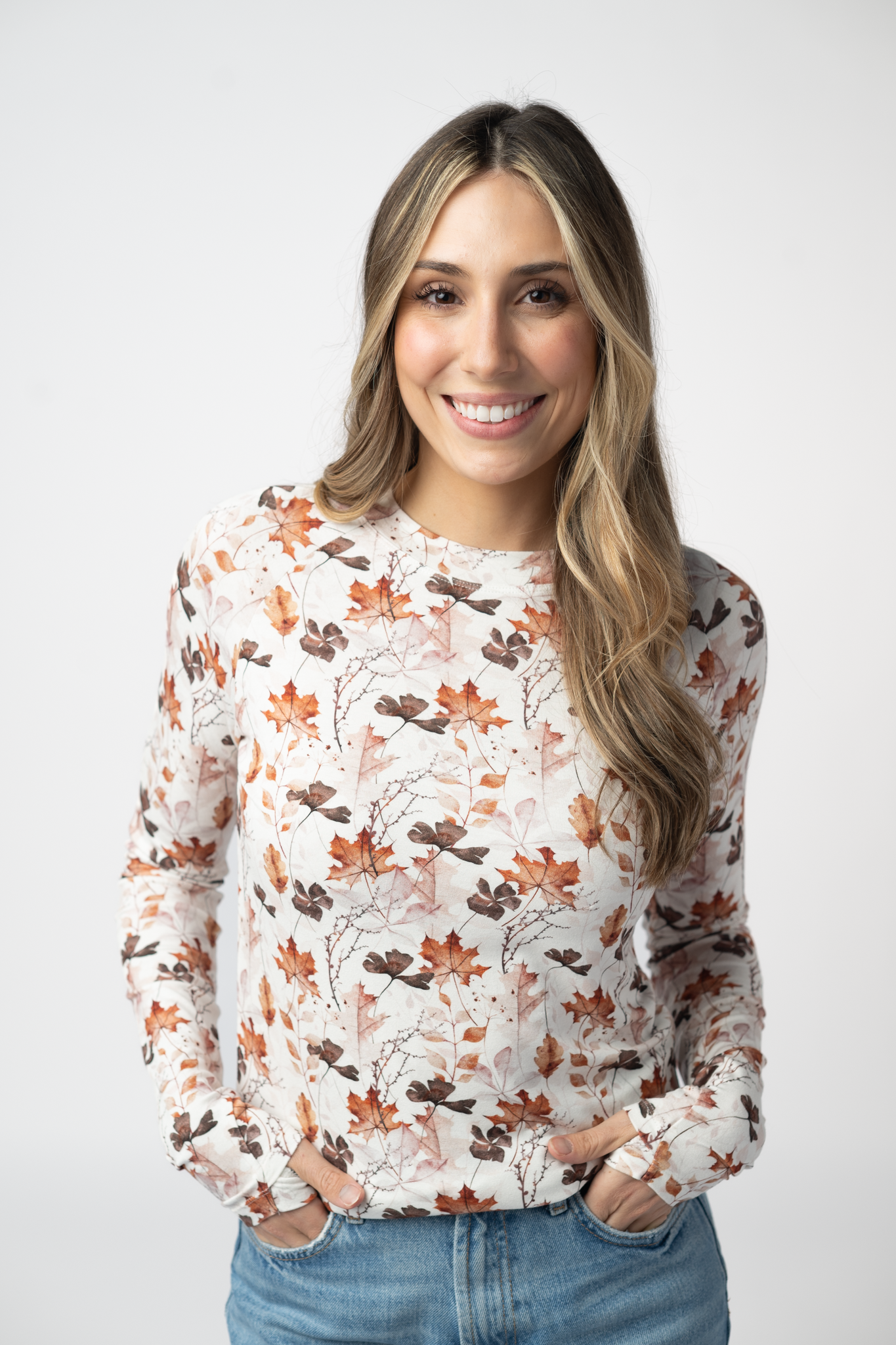 IN STOCK Blair Long Sleeve Top - Fall Foliage