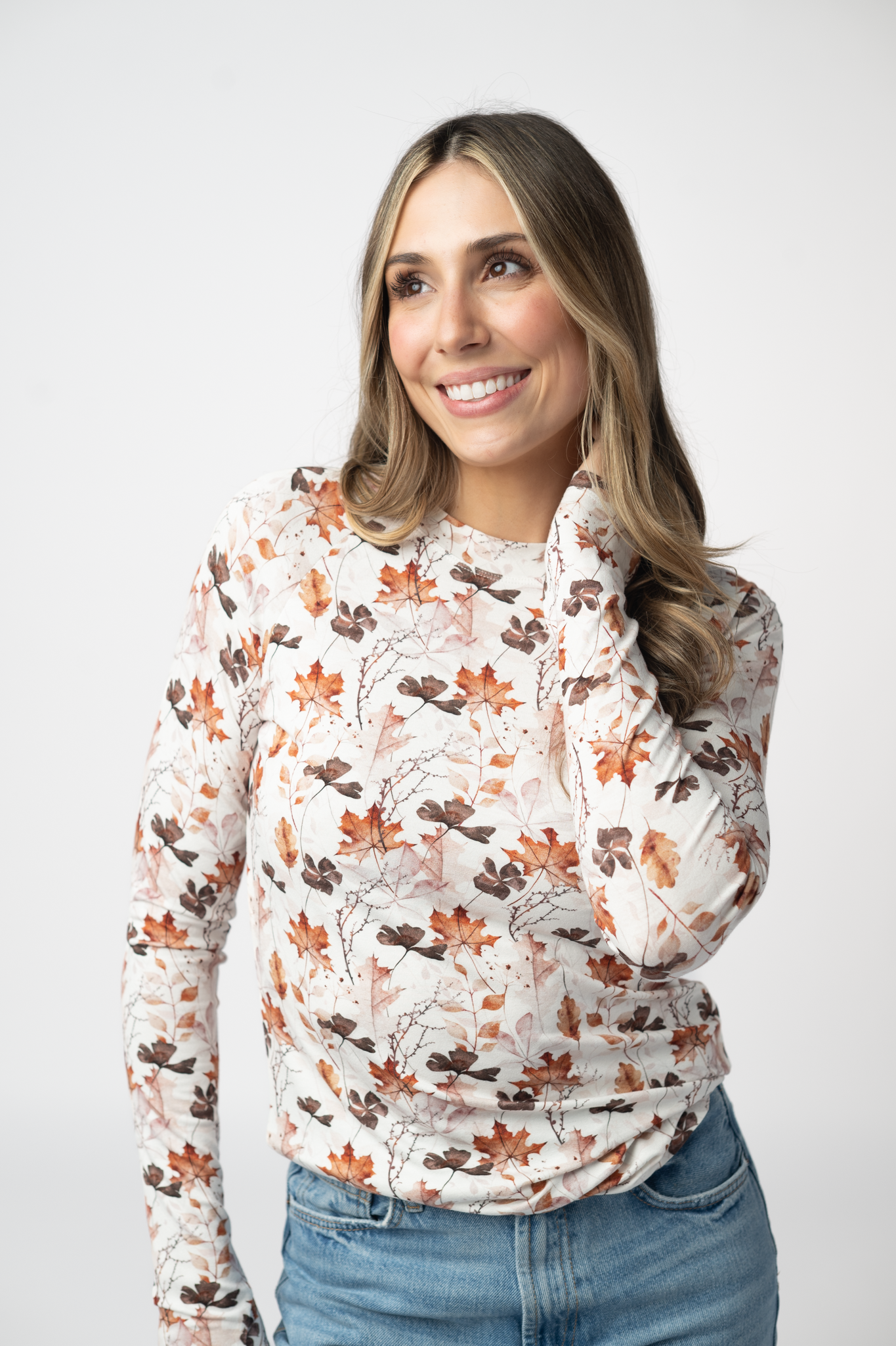 IN STOCK Blair Long Sleeve Top - Fall Foliage
