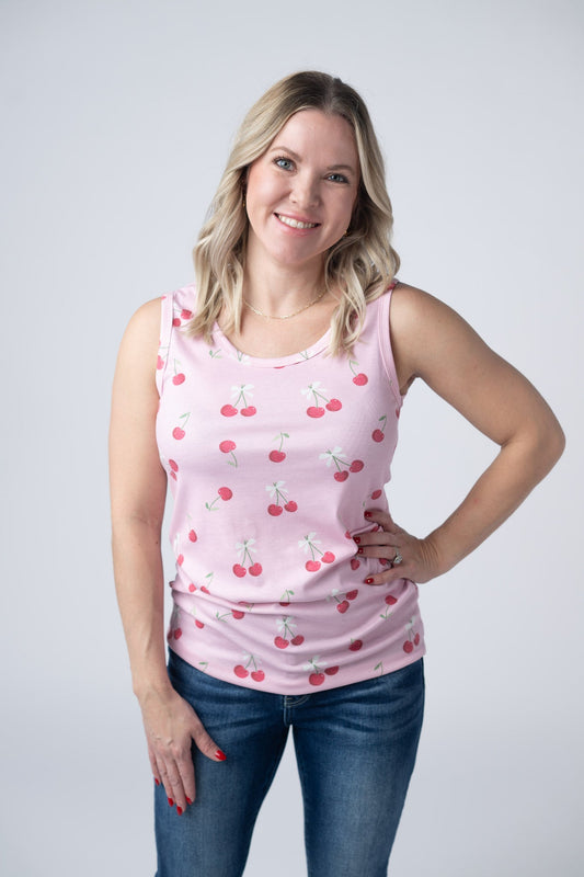 IN STOCK Ava Tank - Cherries