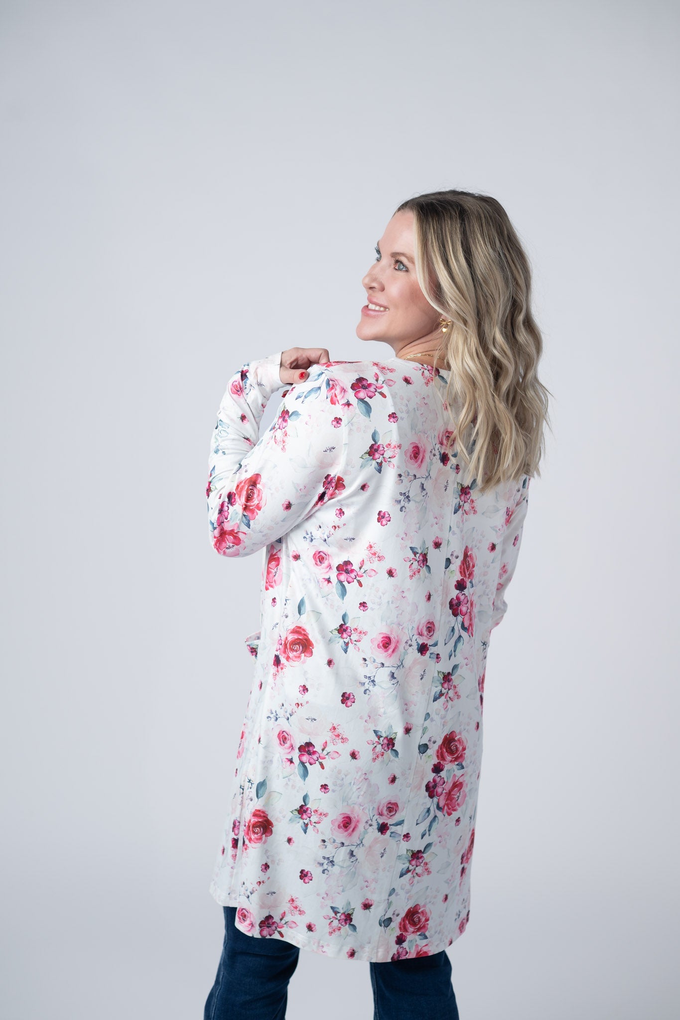 IN STOCK Classic Cardigan - Pink Bloom