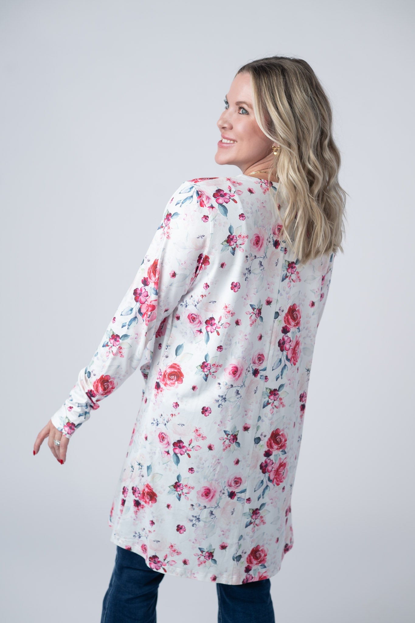 IN STOCK Classic Cardigan - Pink Bloom