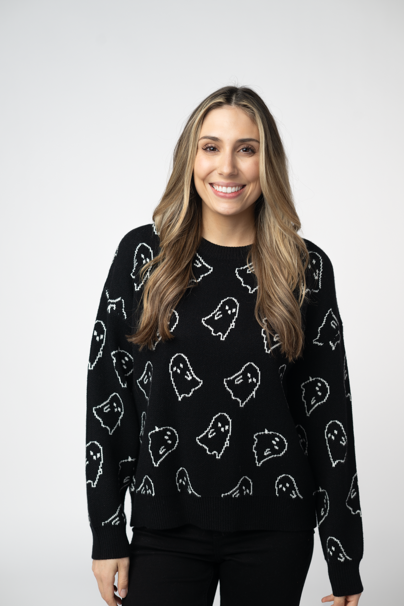 IN STOCK Ghost Pullover Sweater - Midnight Ghosts