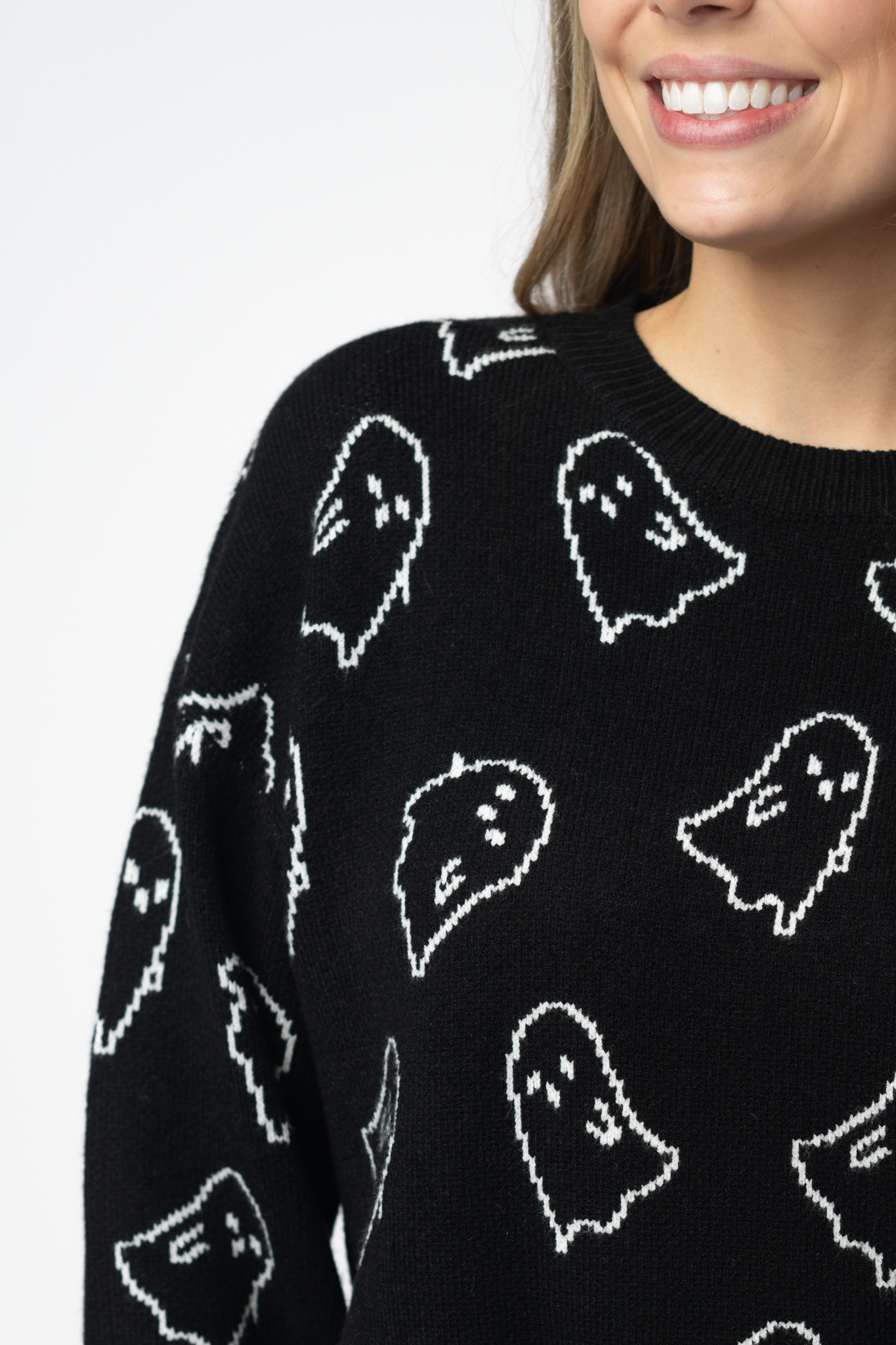 IN STOCK Ghost Pullover Sweater - Midnight Ghosts
