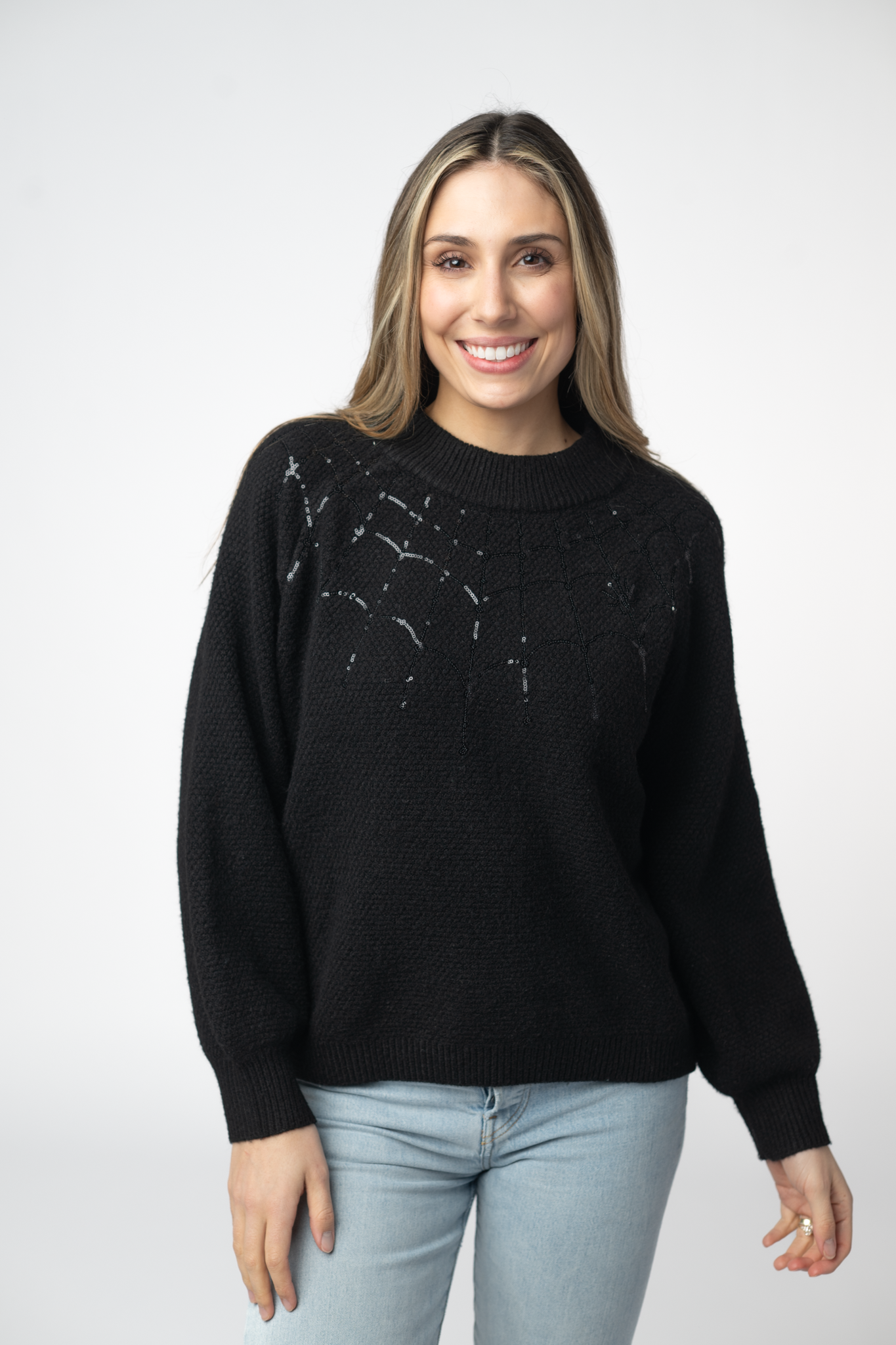IN STOCK Sequin Webs Sweater