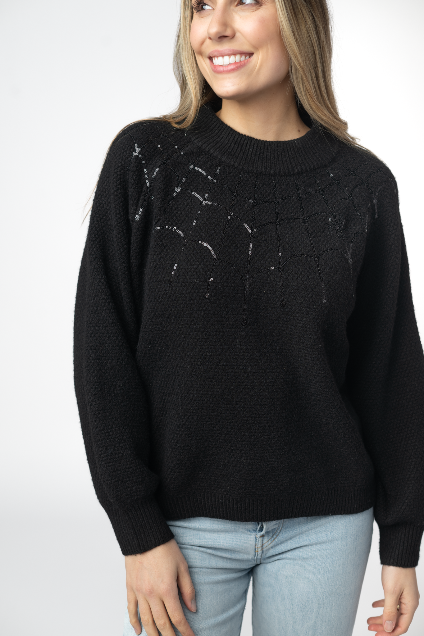 IN STOCK Sequin Webs Sweater