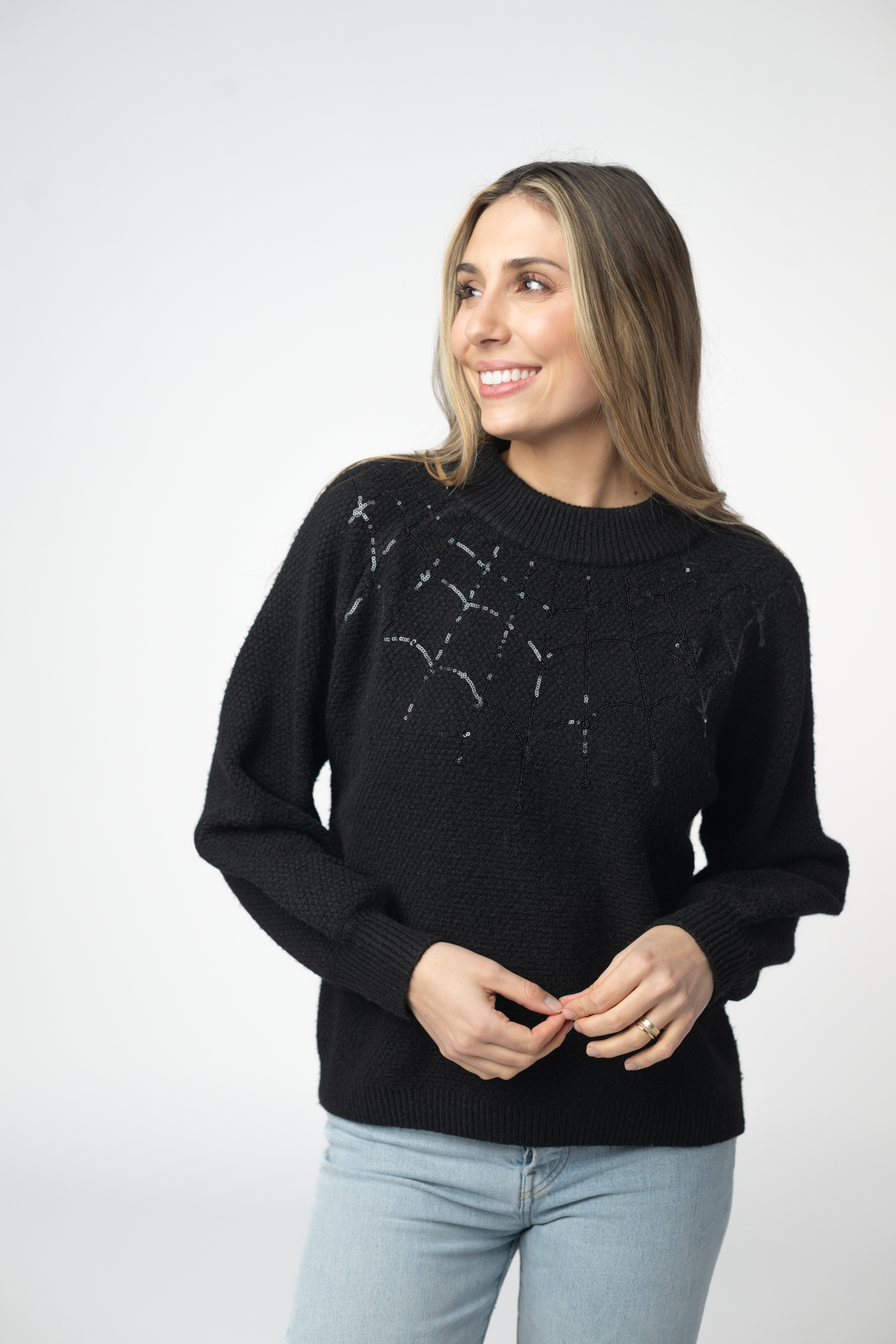 IN STOCK Sequin Webs Sweater