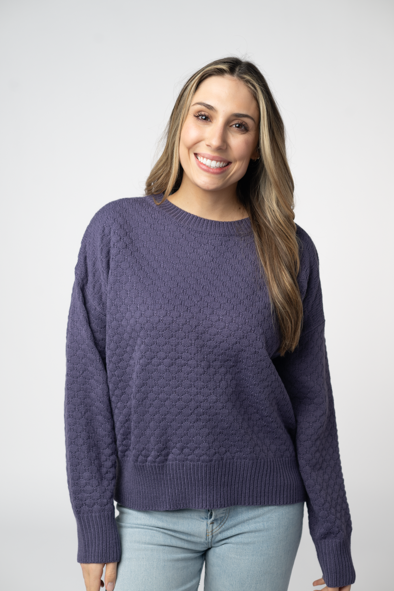 IN STOCK Gianna Pullover Sweater - Slate Blue