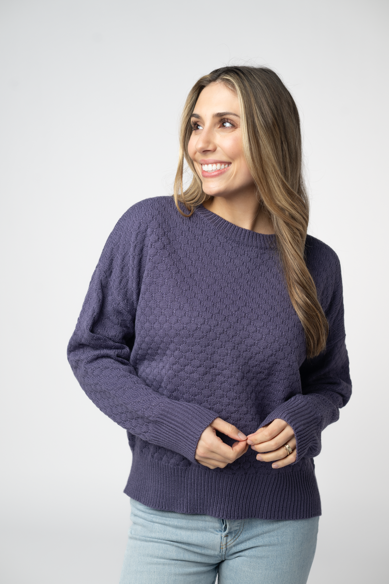 IN STOCK Gianna Pullover Sweater - Slate Blue