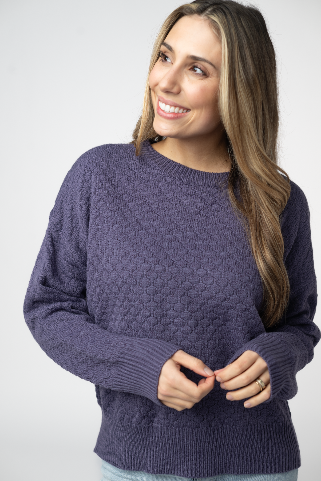 IN STOCK Gianna Pullover Sweater - Slate Blue