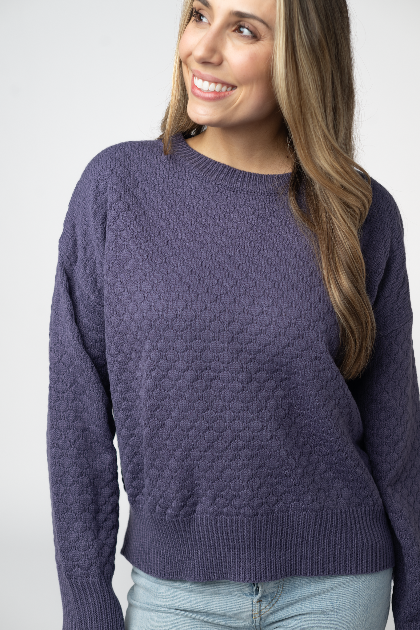 IN STOCK Gianna Pullover Sweater - Slate Blue