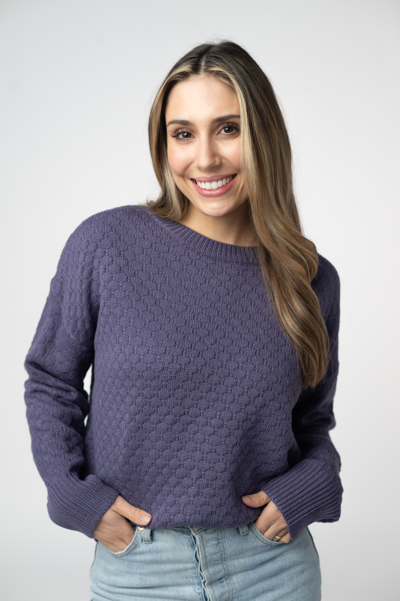 IN STOCK Gianna Pullover Sweater - Slate Blue
