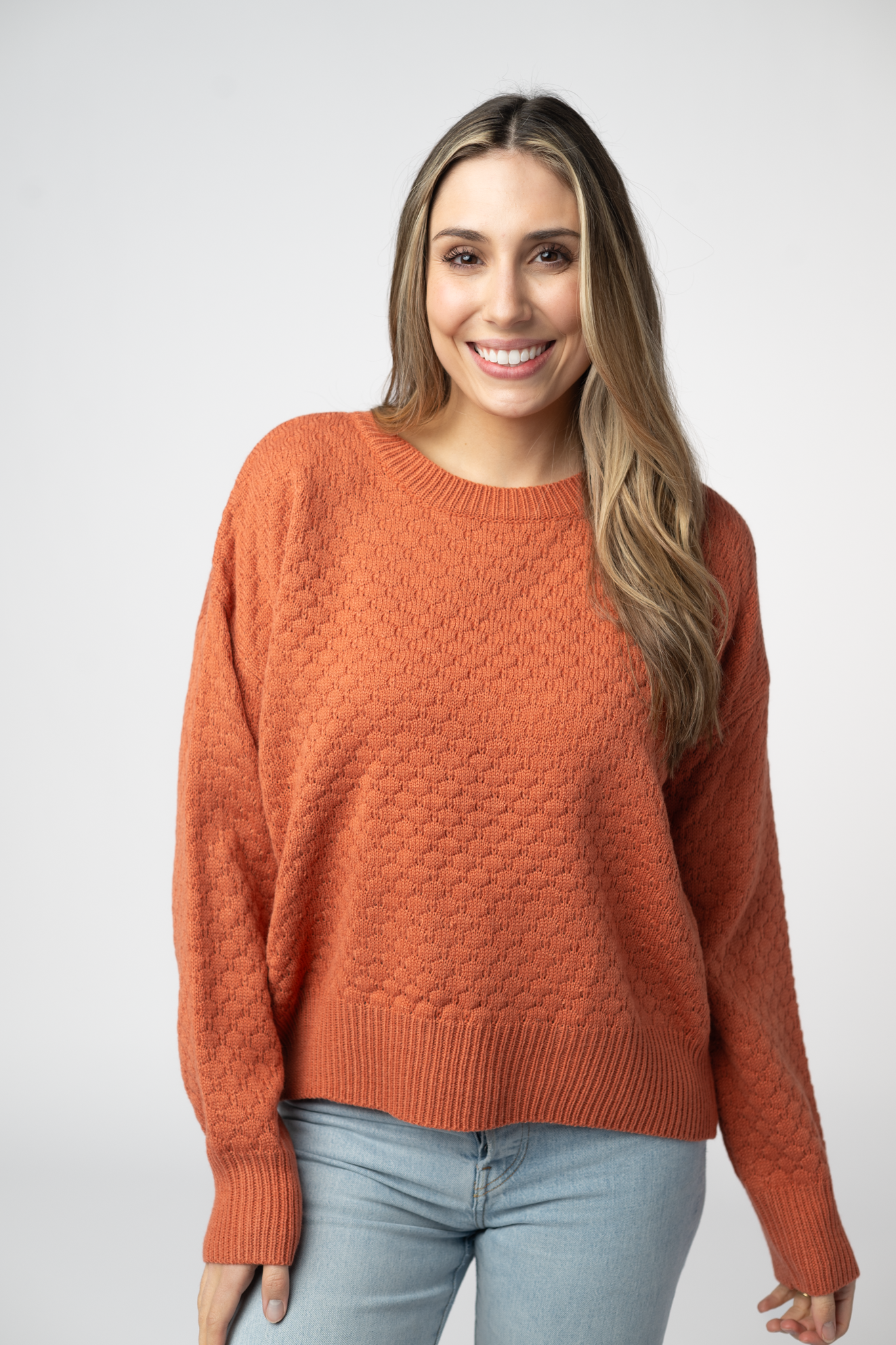 IN STOCK Gianna Pullover Sweater - Pumpkin