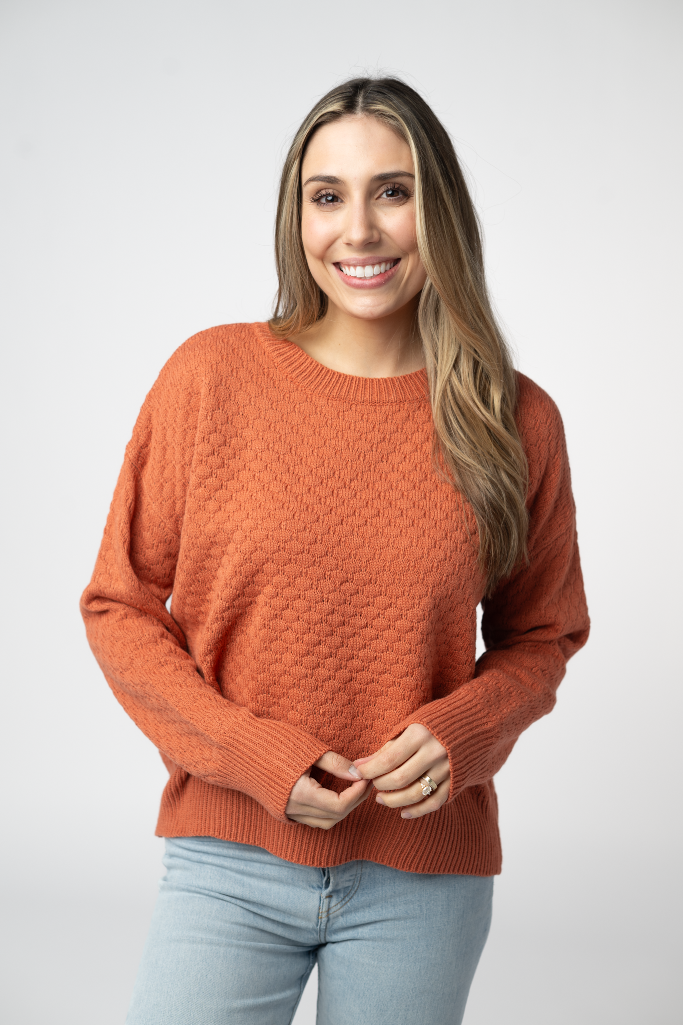 IN STOCK Gianna Pullover Sweater - Pumpkin