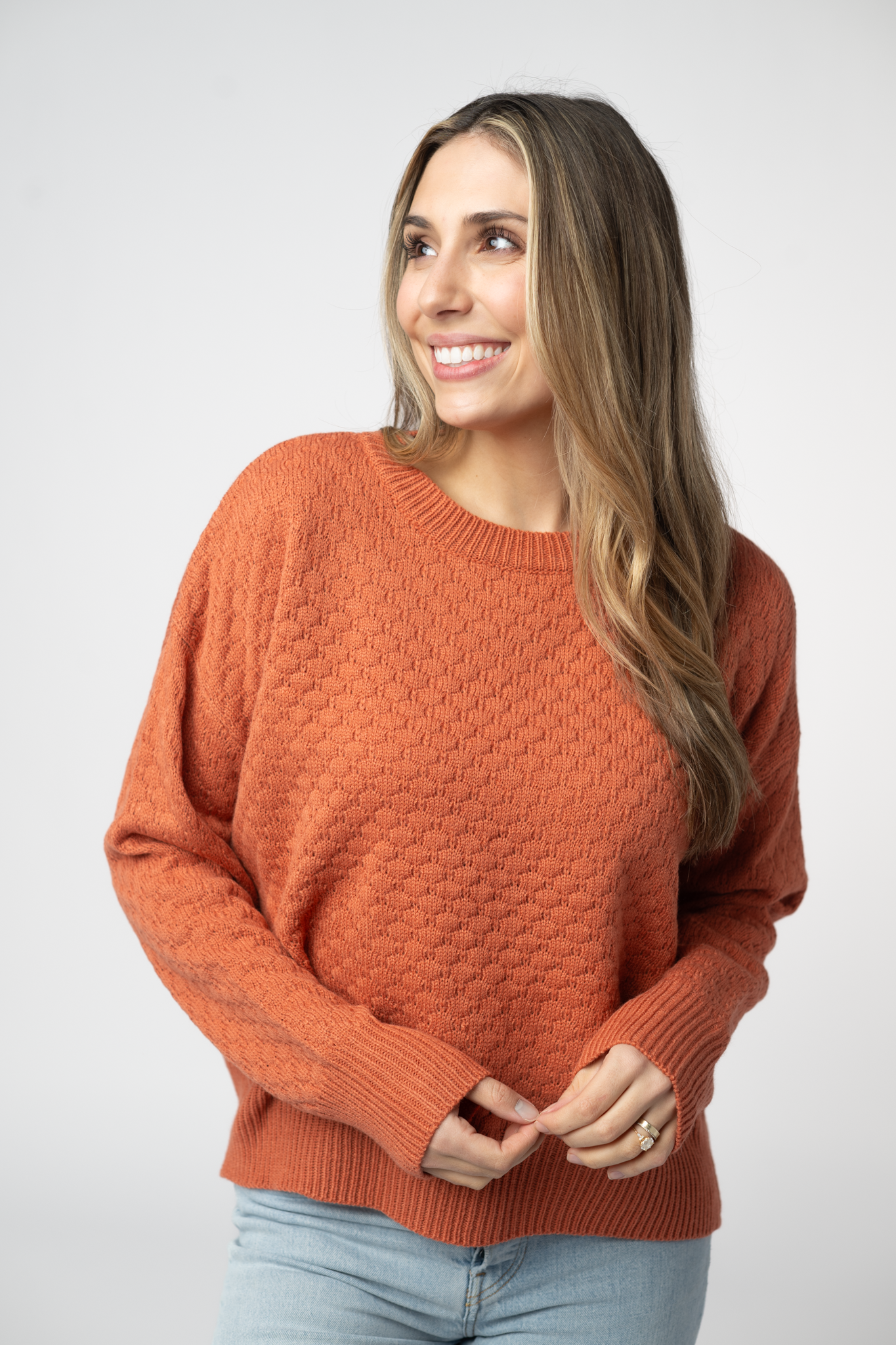 IN STOCK Gianna Pullover Sweater - Pumpkin