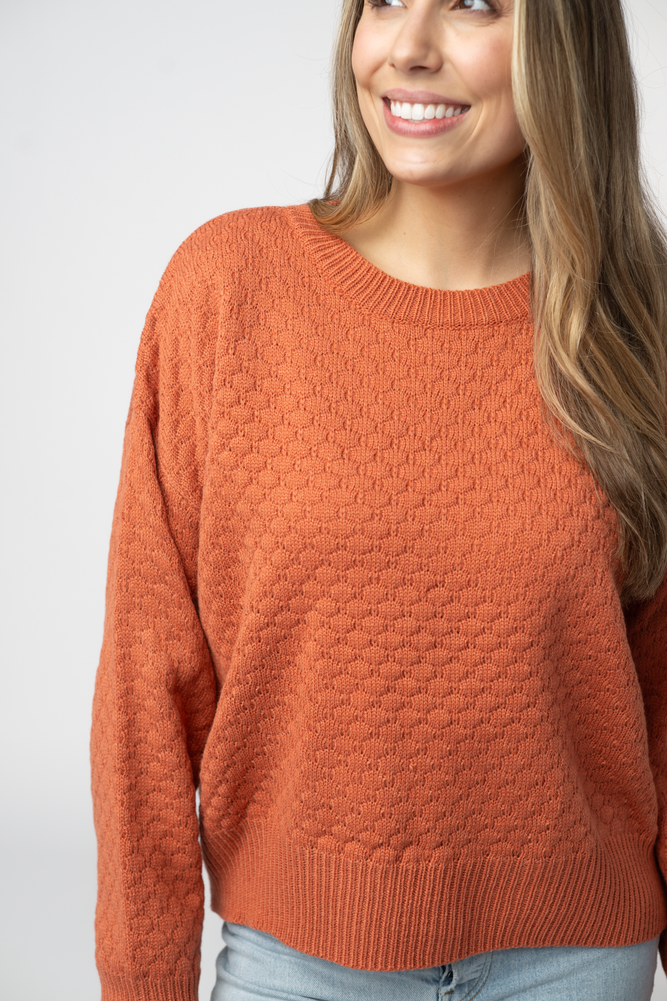 IN STOCK Gianna Pullover Sweater - Pumpkin