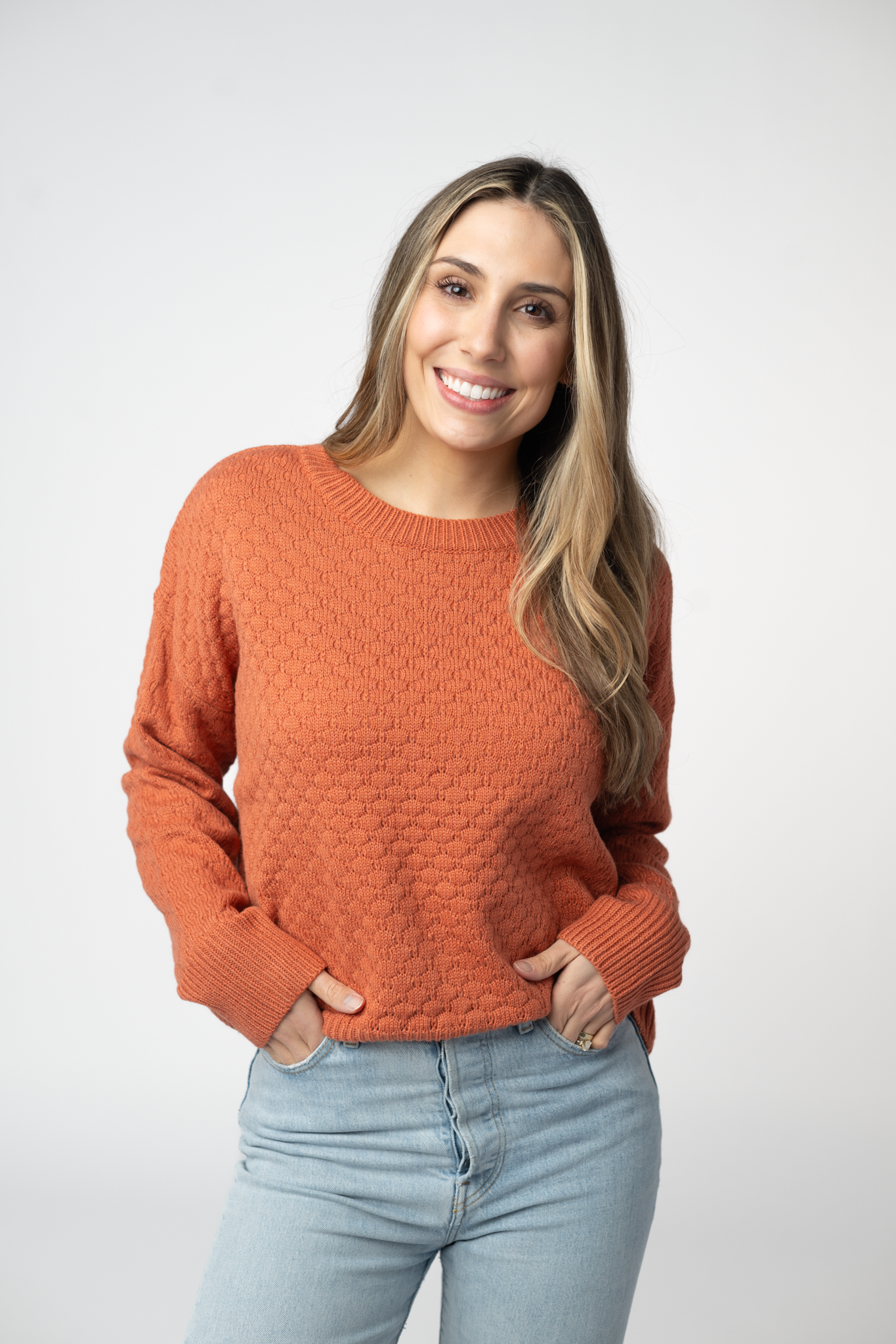 IN STOCK Gianna Pullover Sweater - Pumpkin