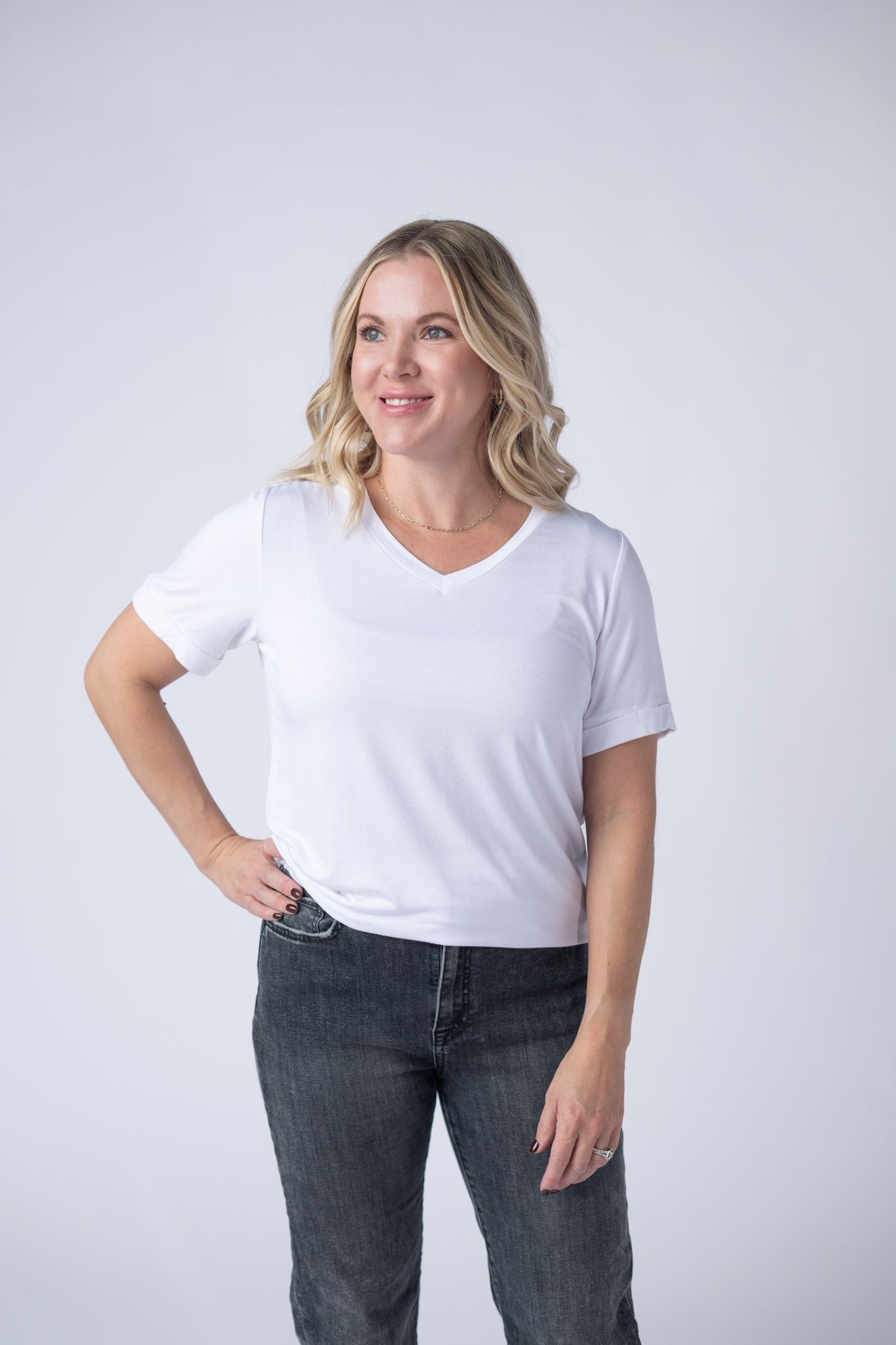 IN STOCK Sophie Tee - White