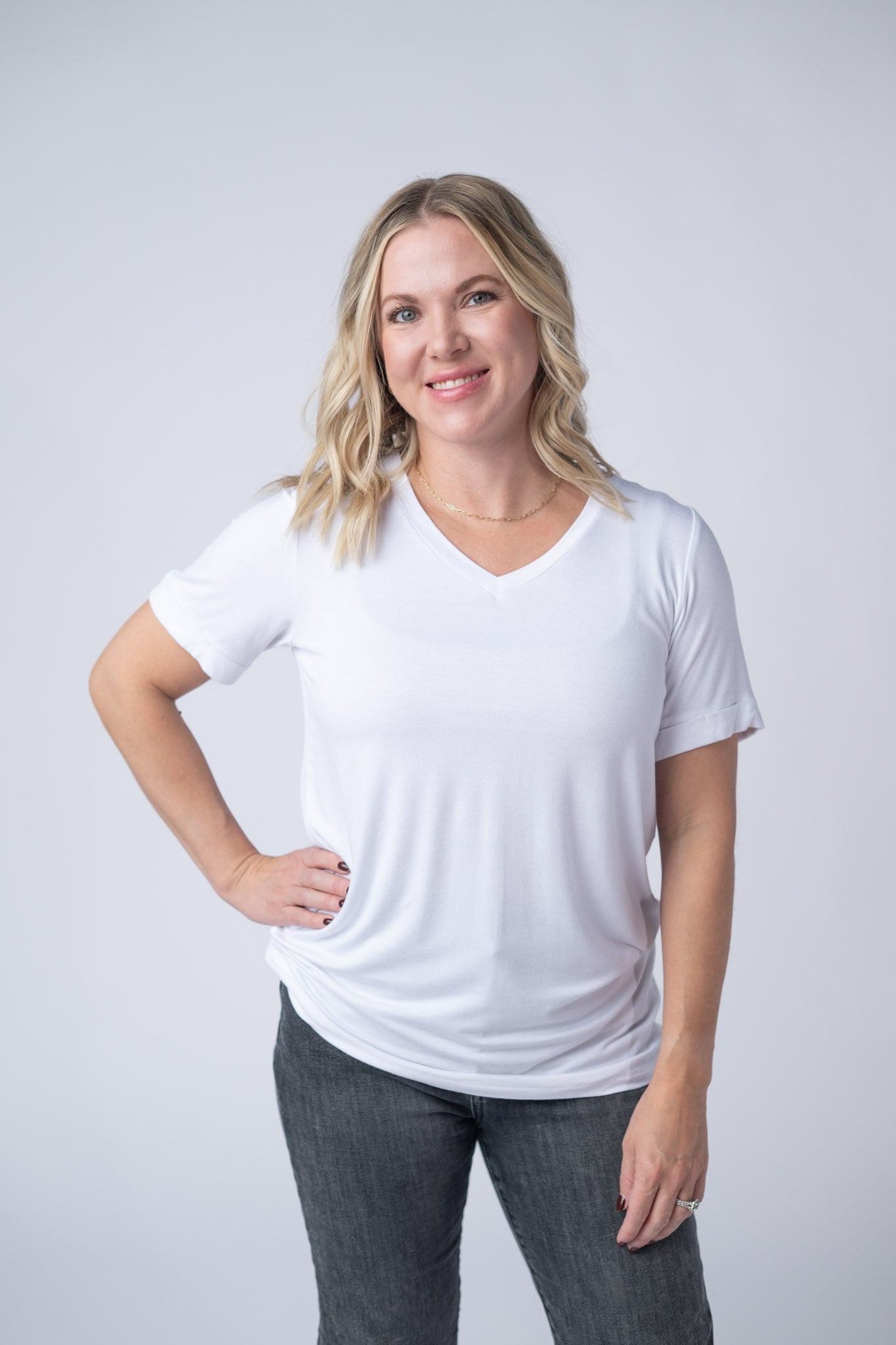 IN STOCK Sophie Tee - White