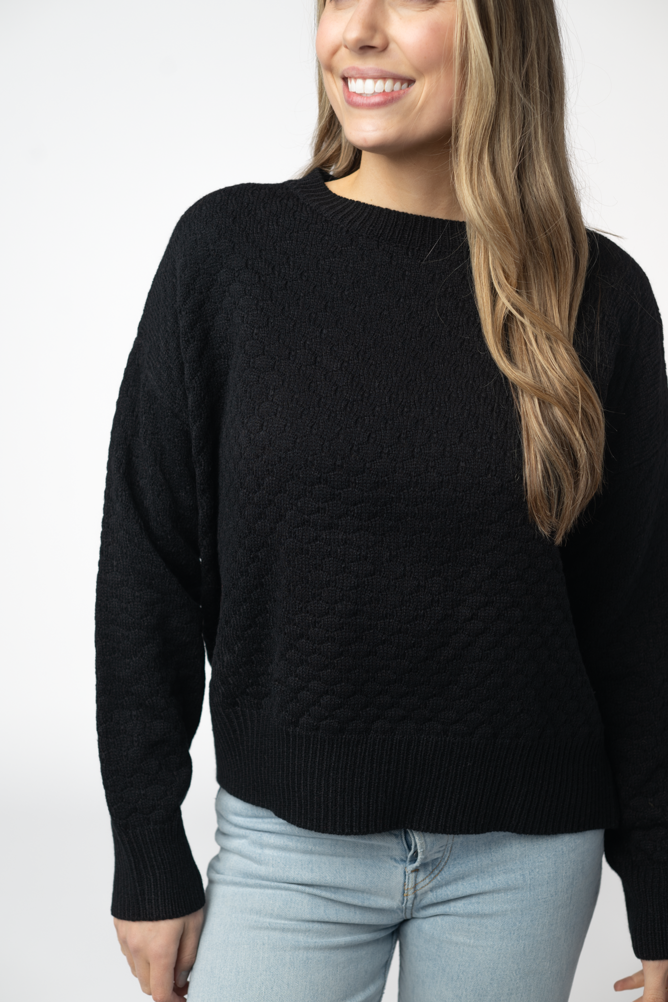 IN STOCK Gianna Pullover Sweater - Black