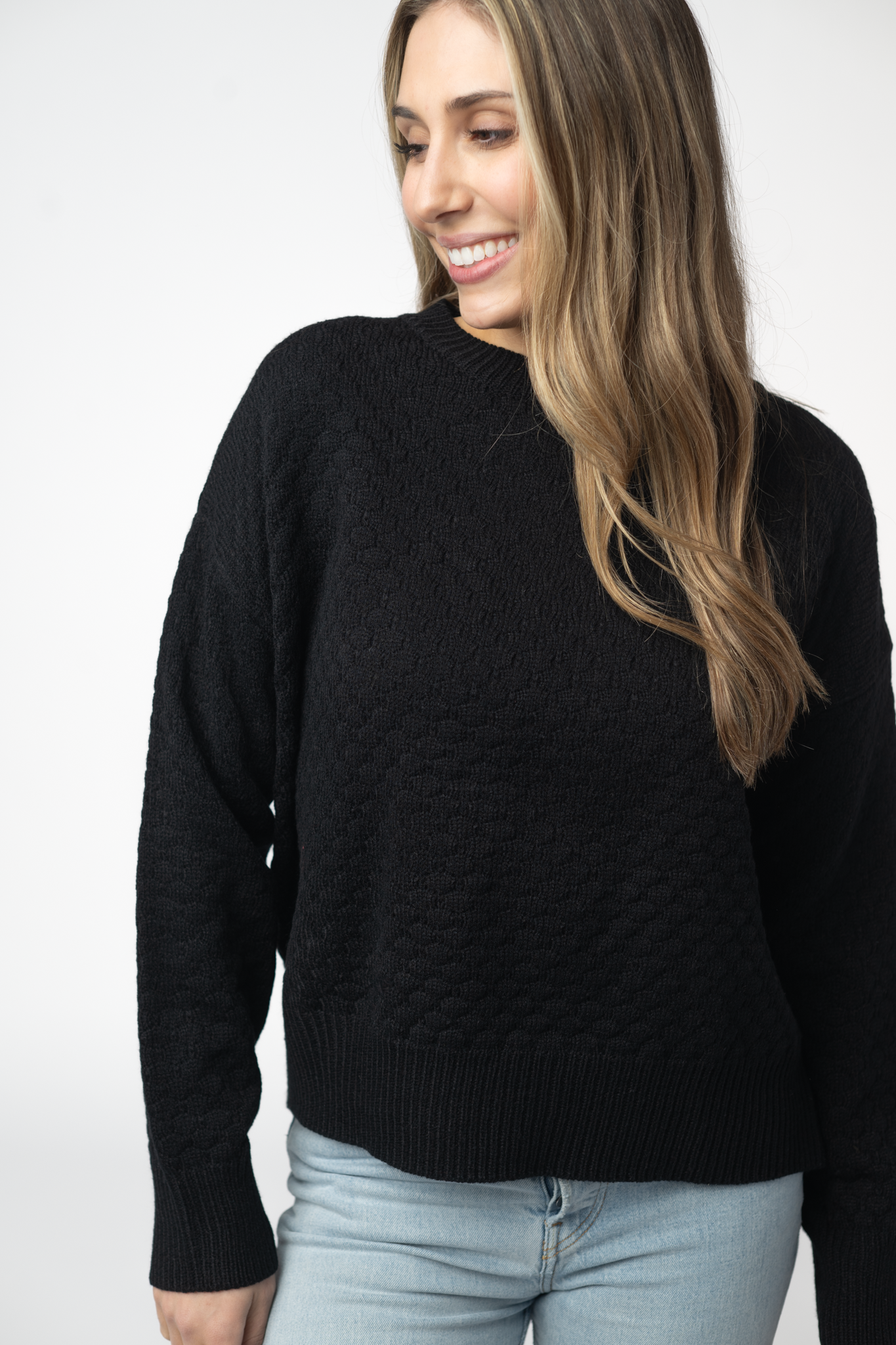 IN STOCK Gianna Pullover Sweater - Black