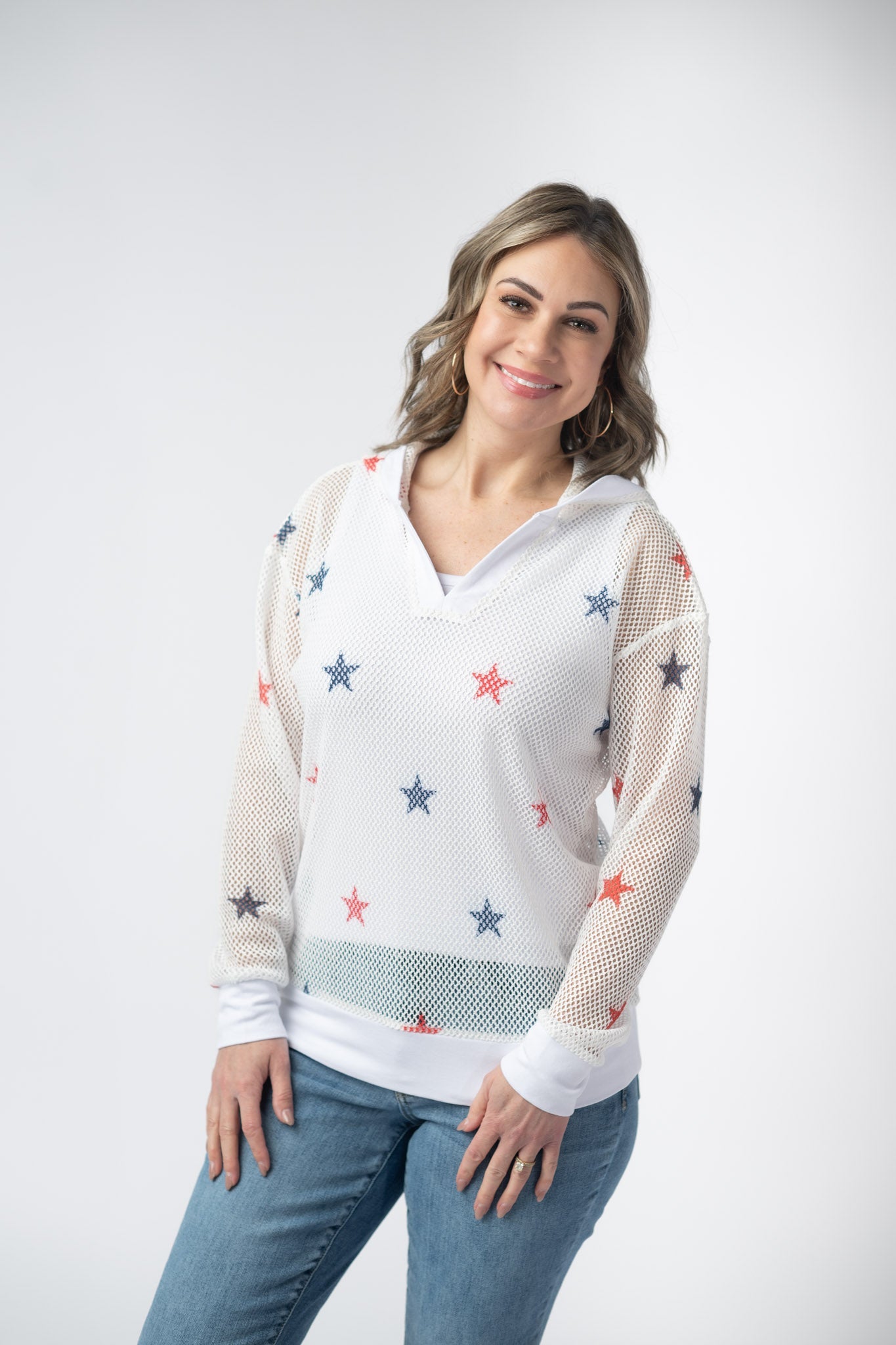 IN STOCK American Stars Mesh Hoodie