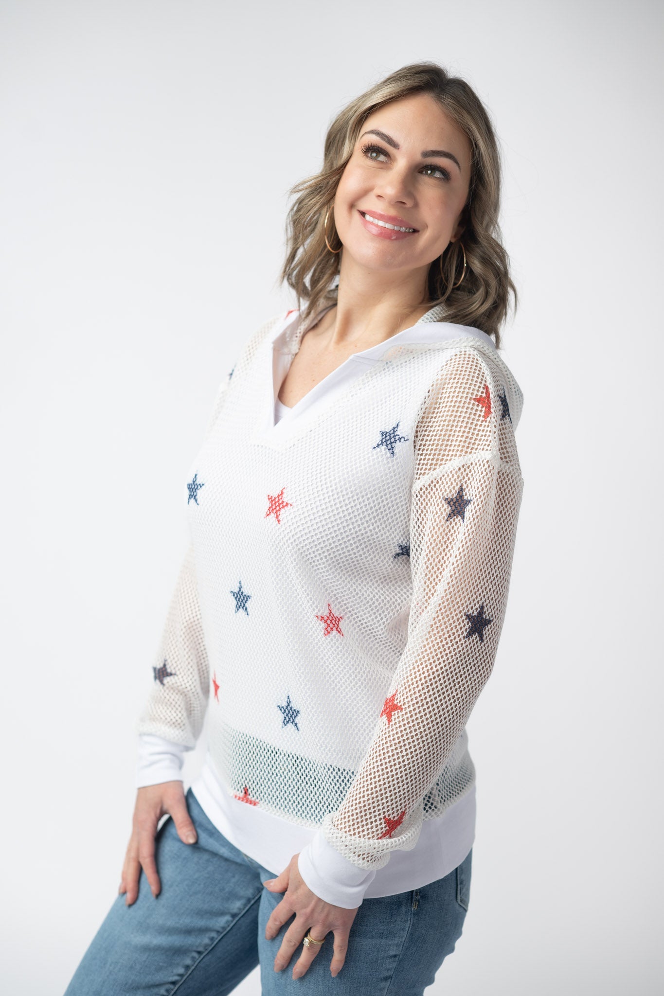 IN STOCK American Stars Mesh Hoodie