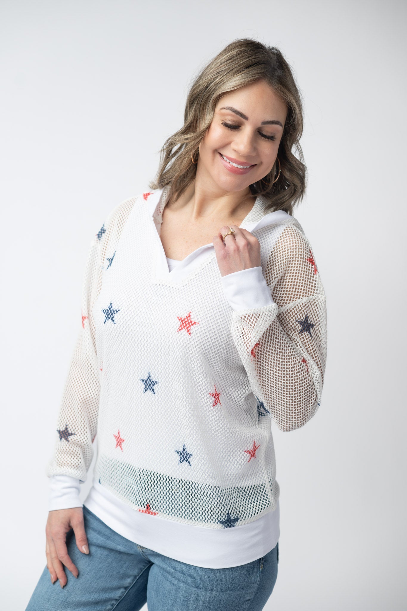 IN STOCK American Stars Mesh Hoodie
