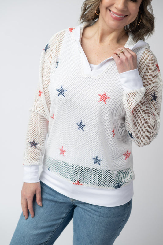 IN STOCK American Stars Mesh Hoodie