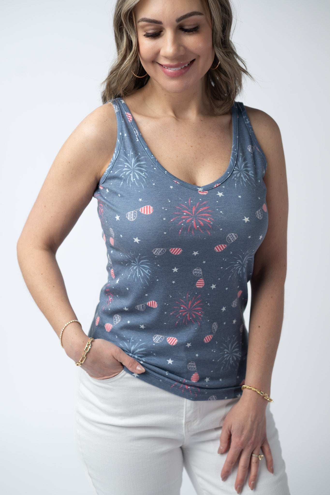 IN STOCK Kennedy Tank - Aviators and Fireworks