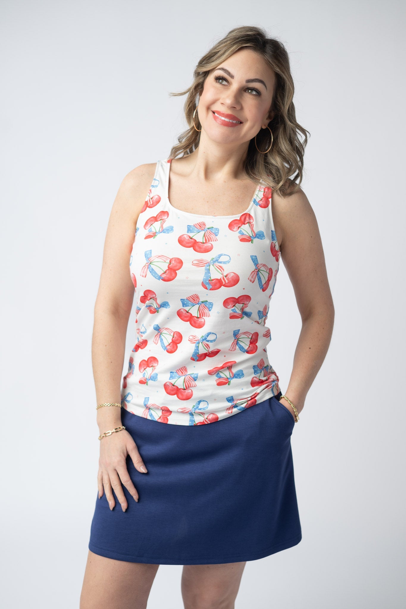 IN STOCK Serena Luxe Skort - Navy