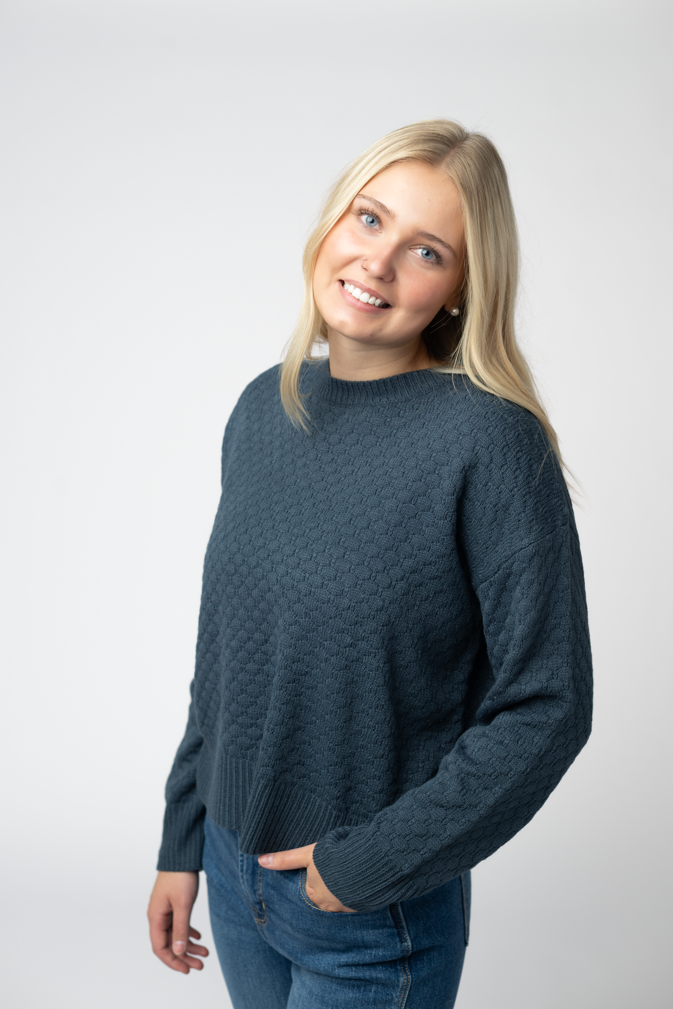 IN STOCK Gianna Pullover Sweater - Teal
